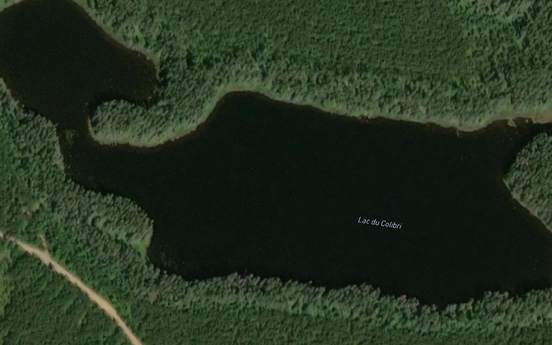 Satellite map of the Lac du Colibri