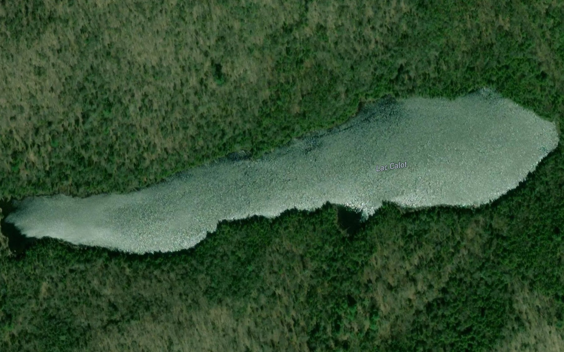 Satellite map of the Lac Calot