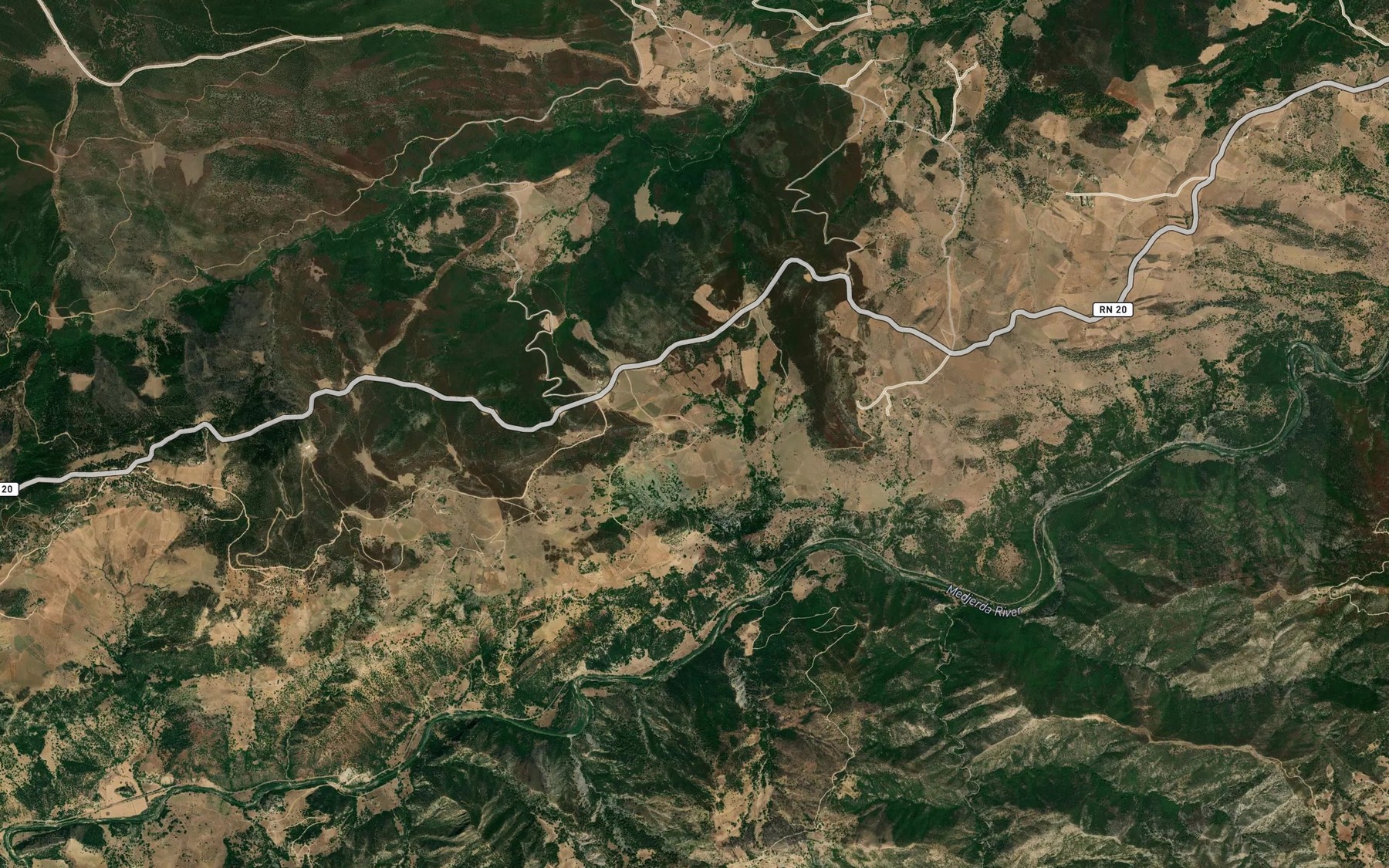 Satellite map of the Ain el Fedj