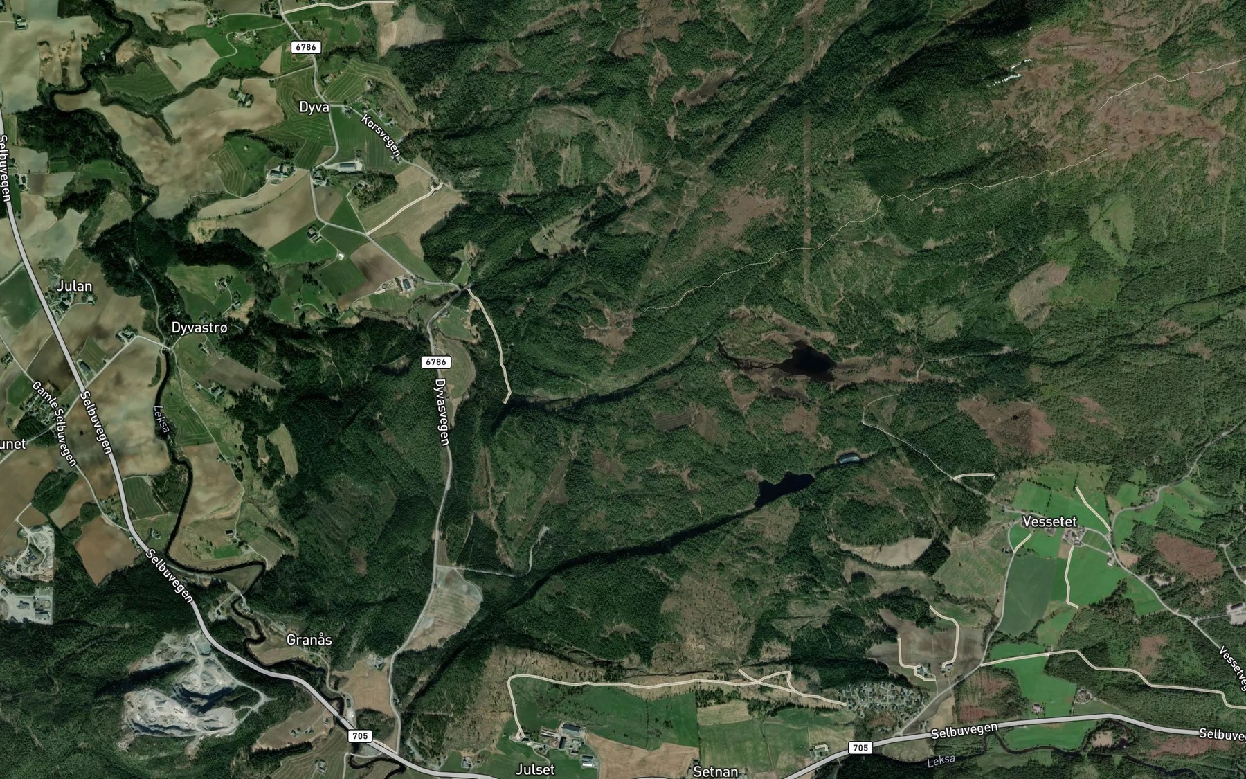 Satellite map of the Grytbekken
