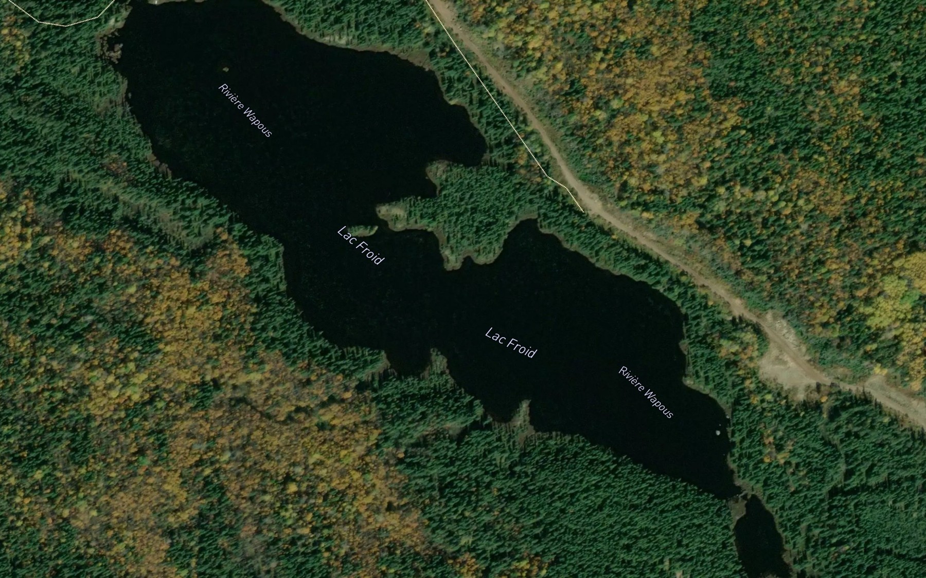 Satellite map of the Lac Froid