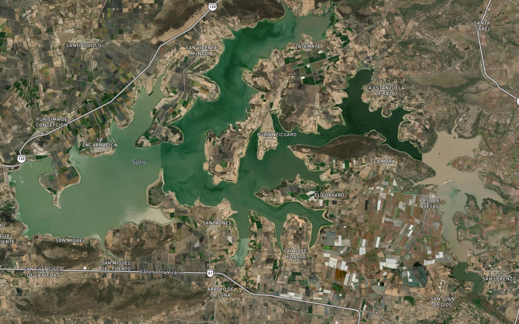 Satellite map of the Solis
