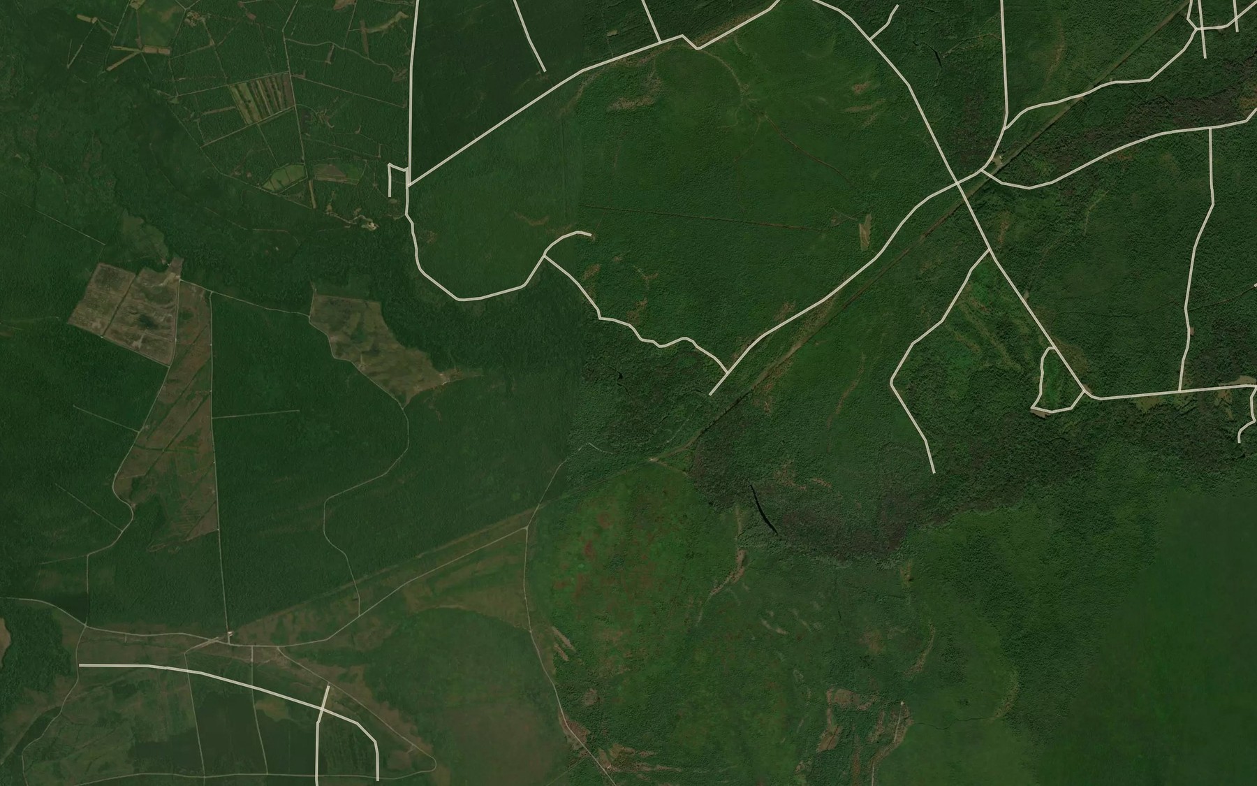 Satellite map of the Herring Lake