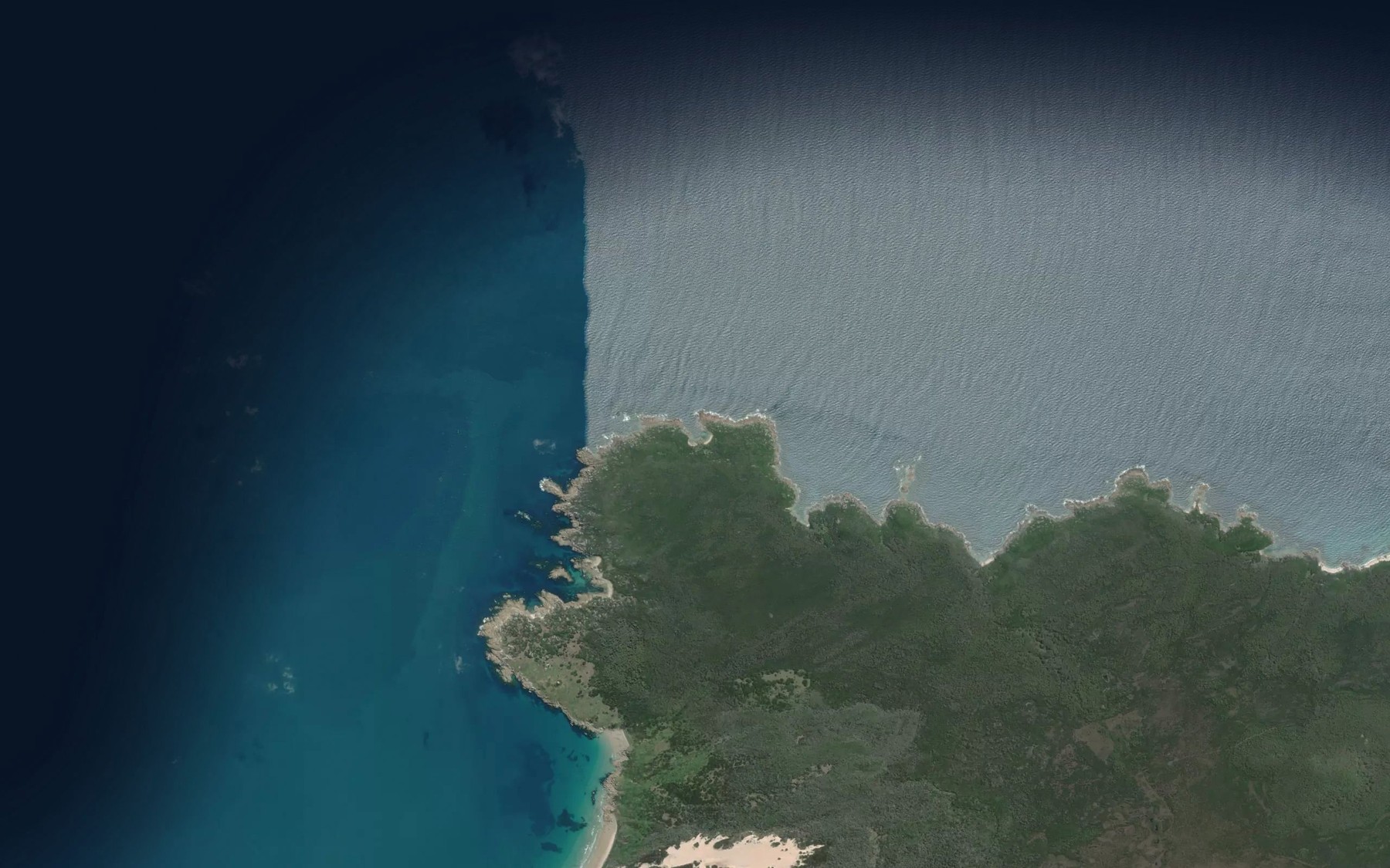Satellite map of the Roberts Bay