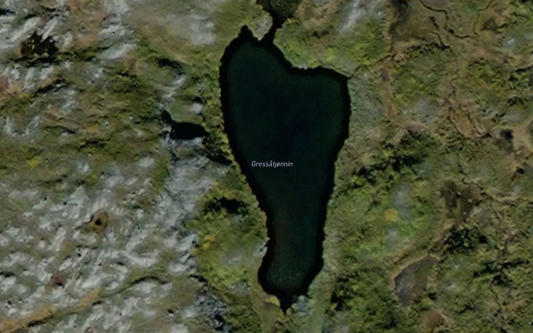 Satellite map of the Gressatjornin