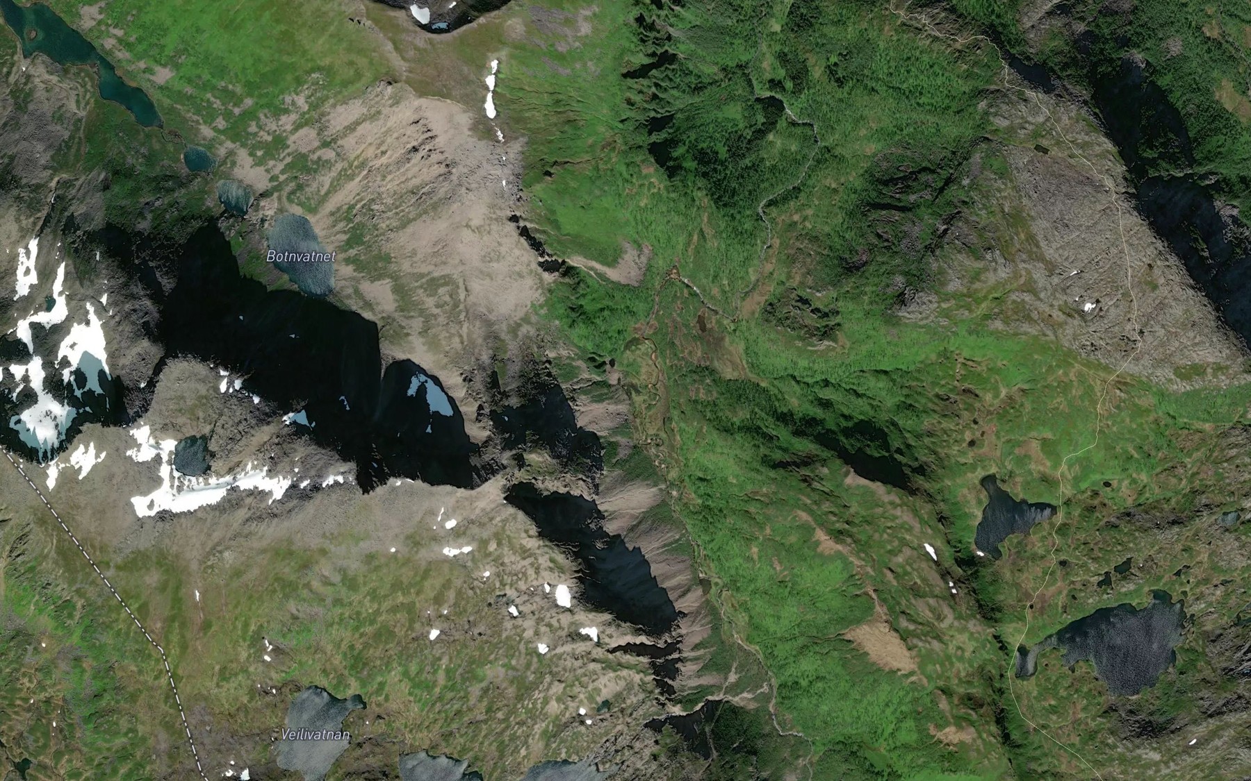 Satellite map of the Jovatnet