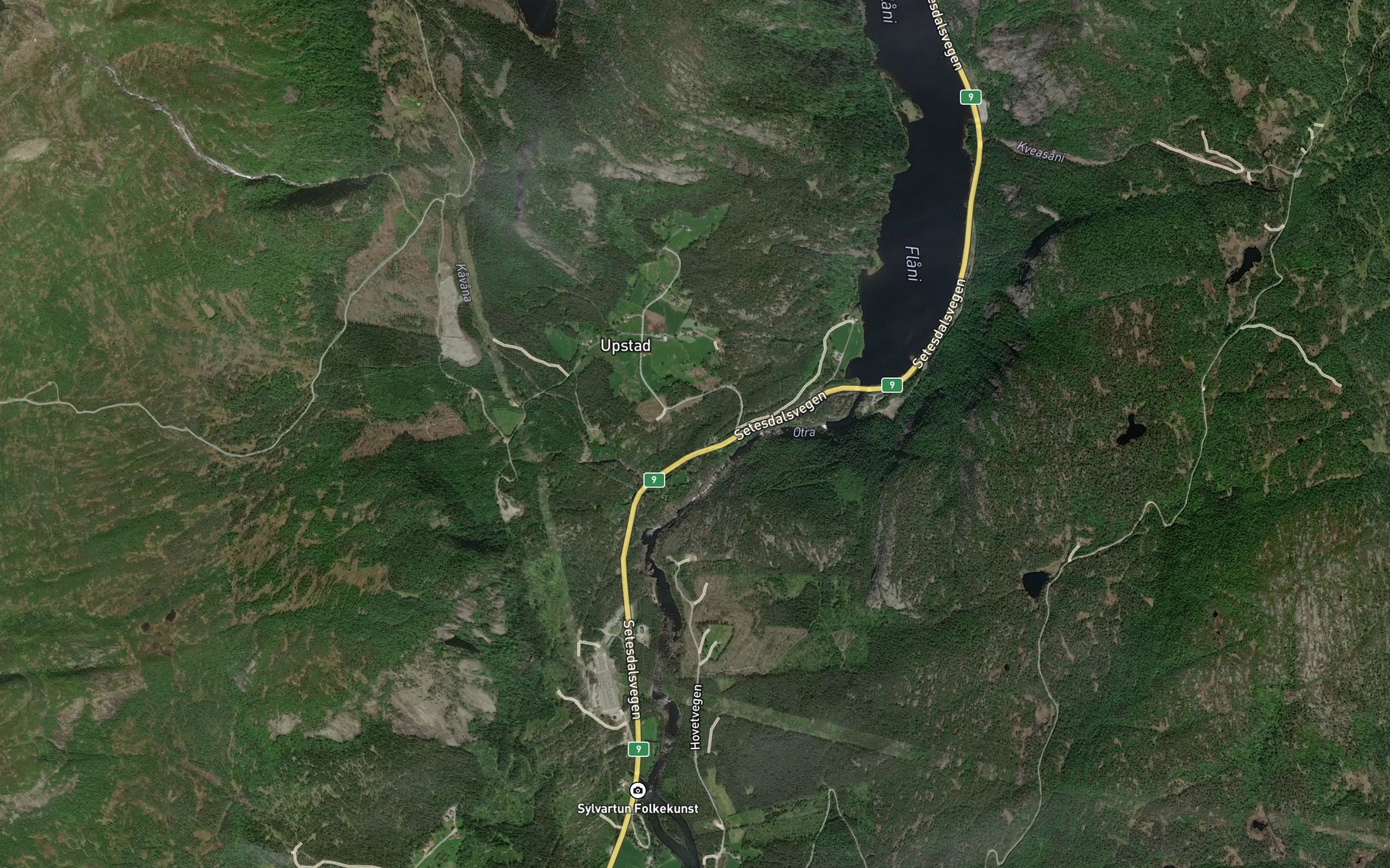 Satellite map of the Kavenesdekken