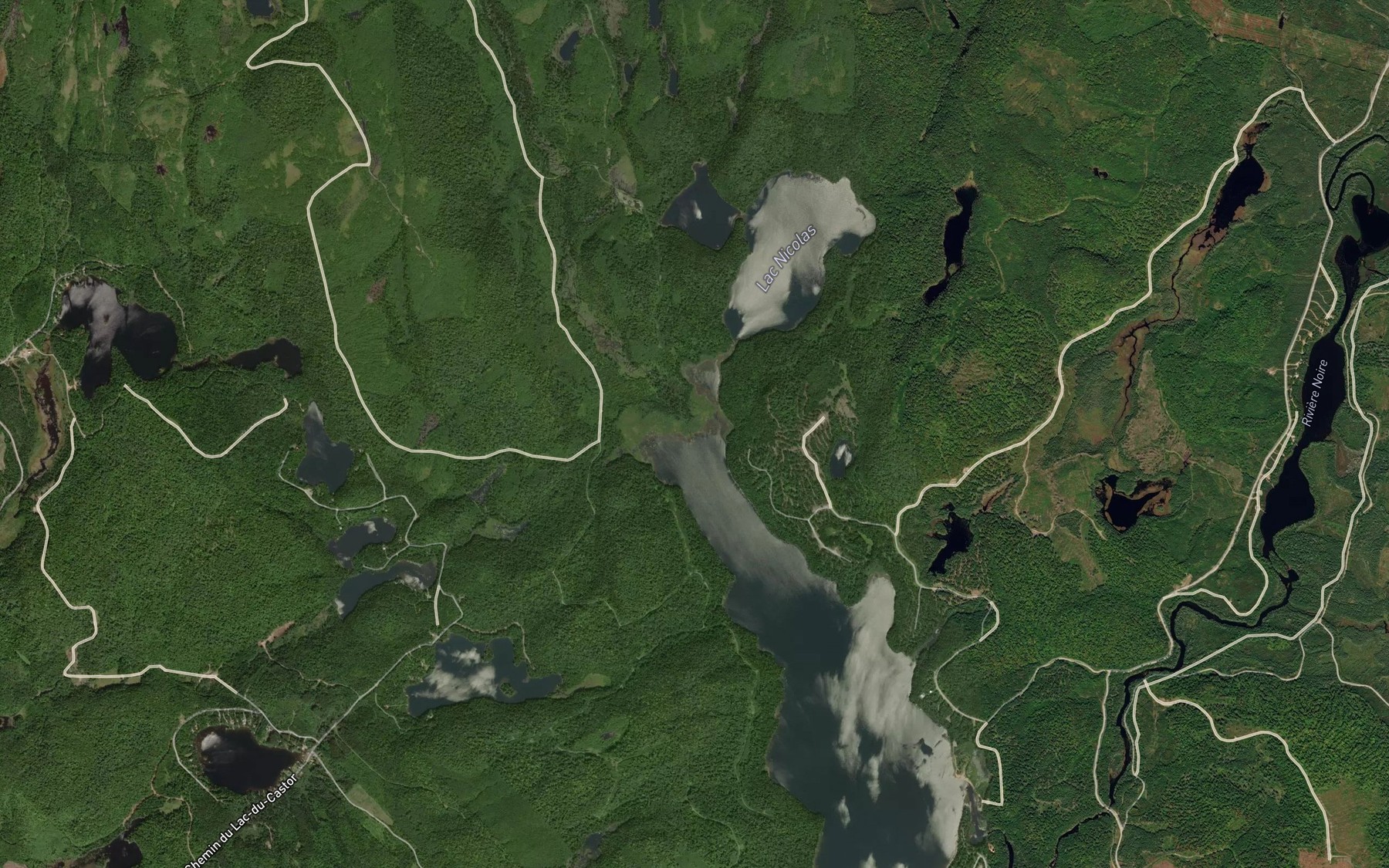 Satellite map of the Ruisseau Plat