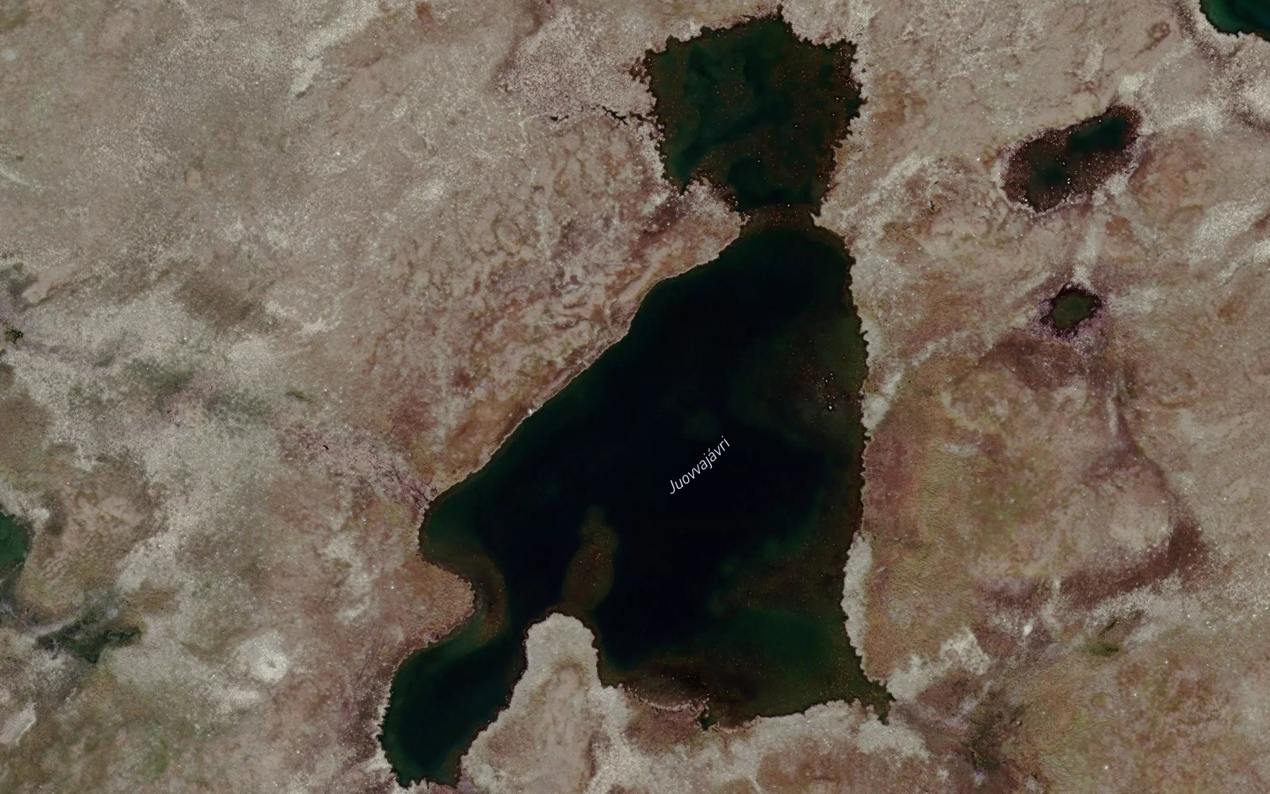 Satellite map of the Juovvajavri