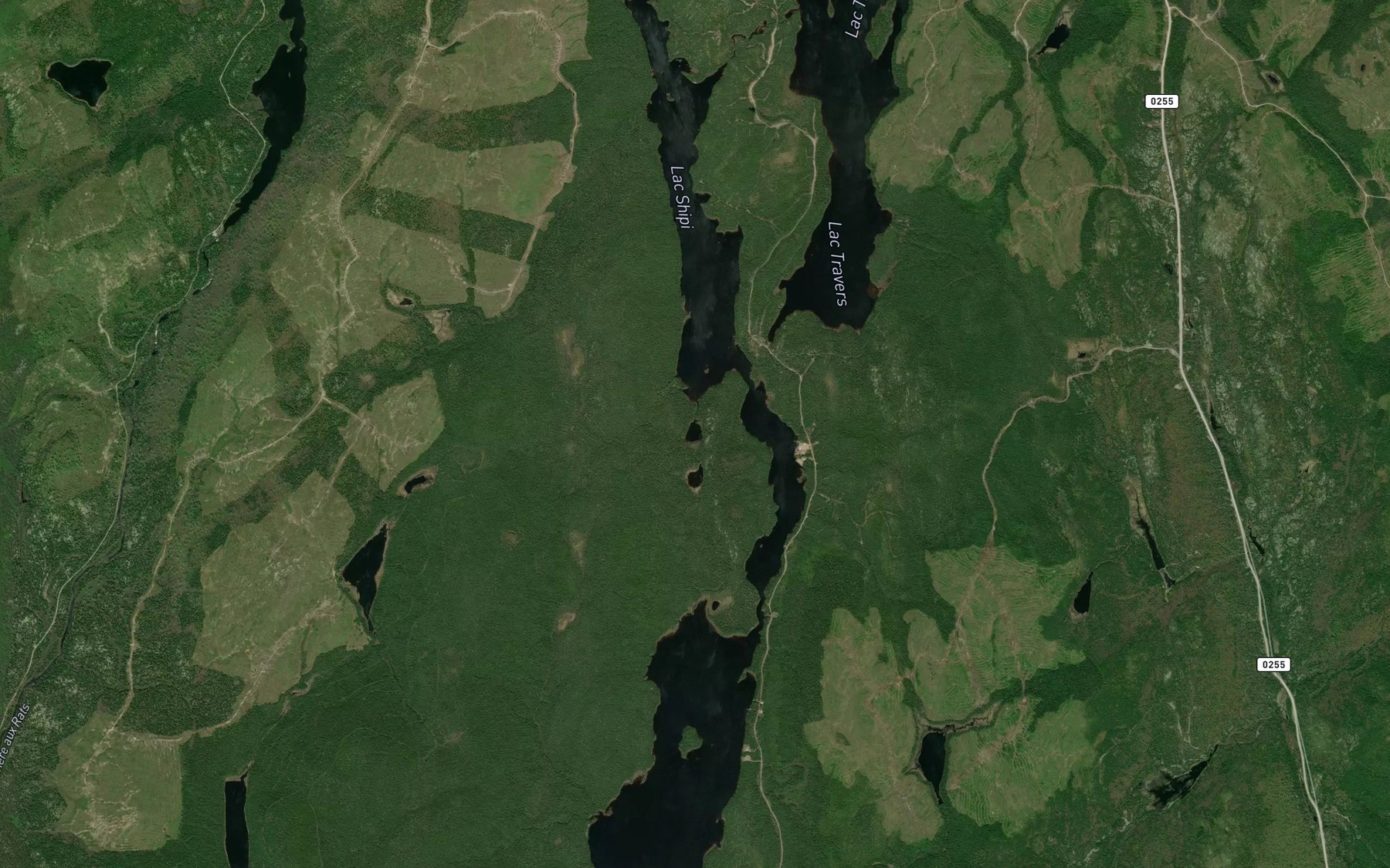 Satellite map of the Lac Adrien