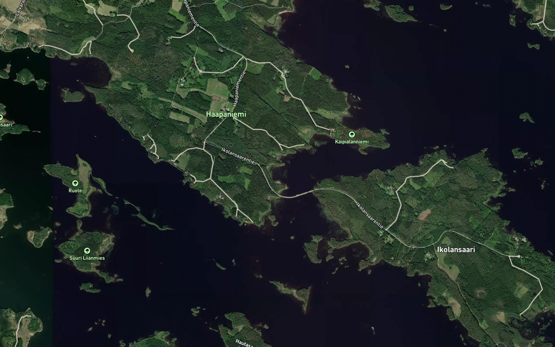 Satellite map of the Luodelahti