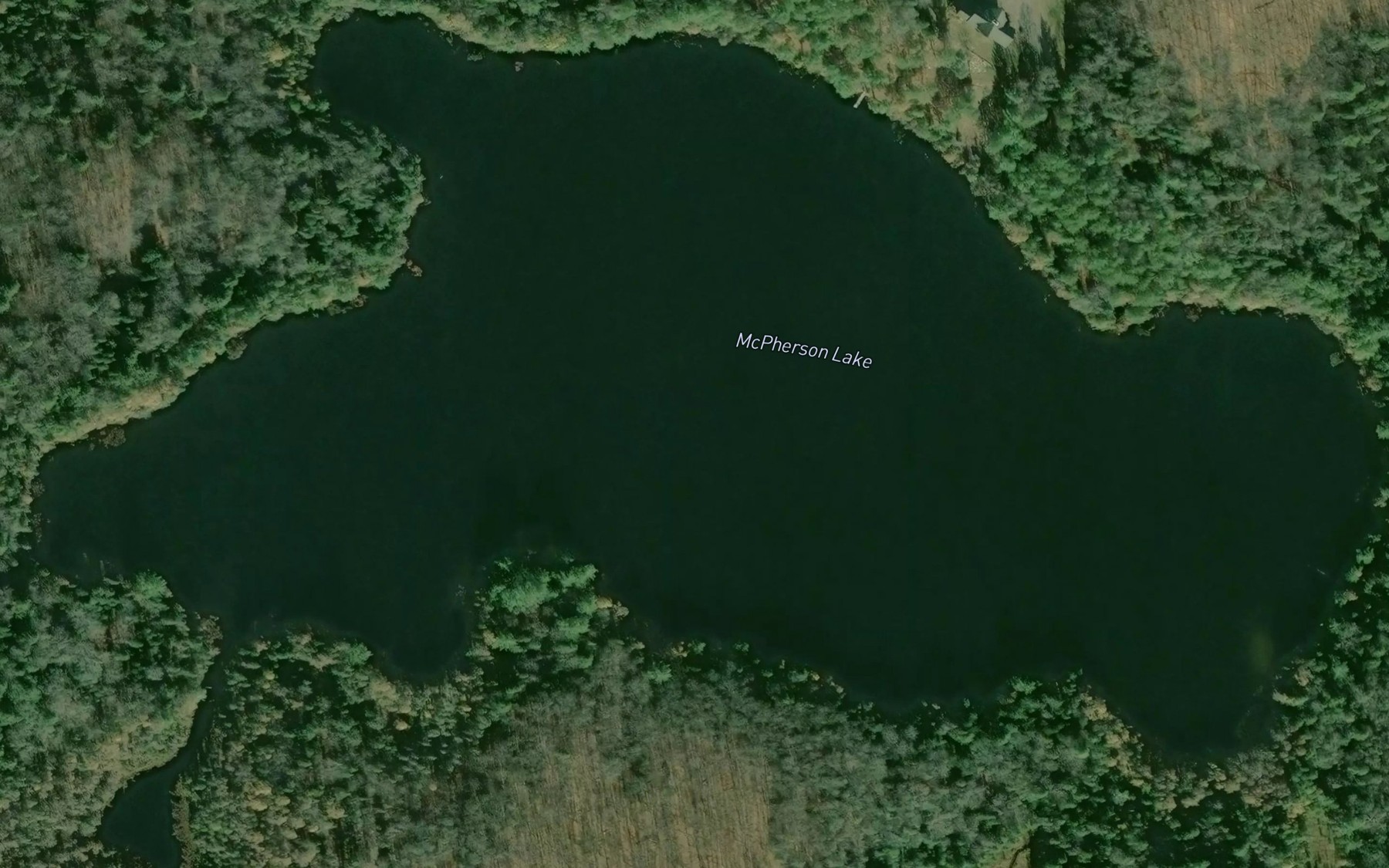Satellite map of the McPherson Lake