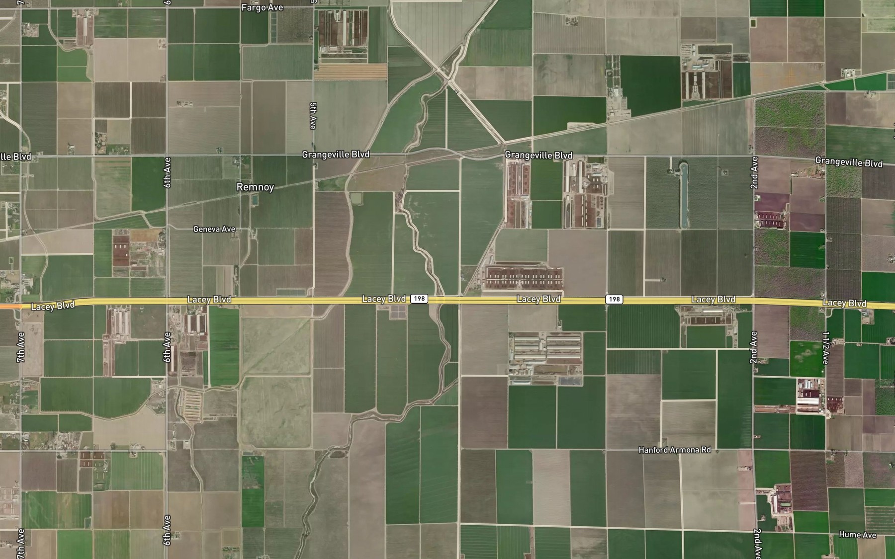 Satellite map of the East Branch Cross Creek