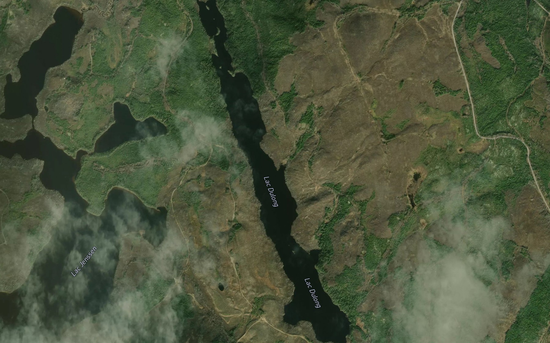 Satellite map of the Lac Dulong
