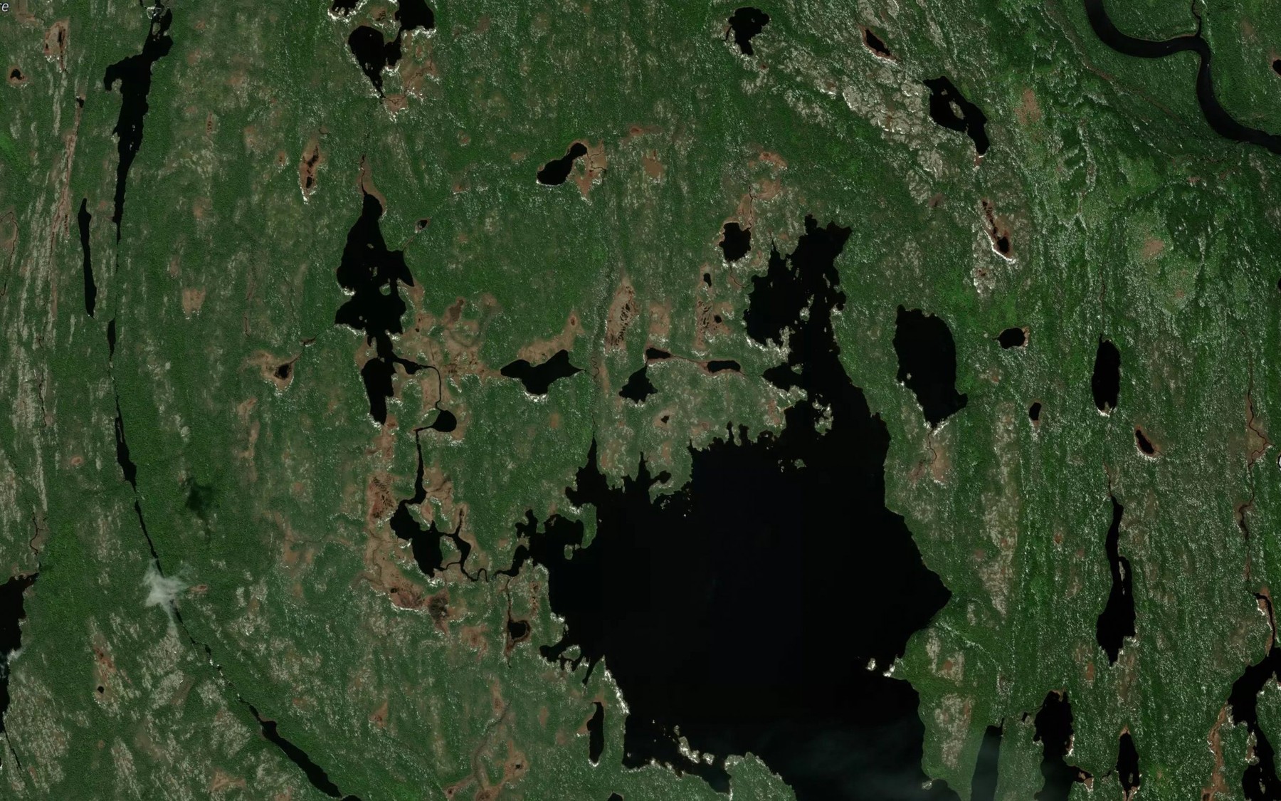 Satellite map of the Lac Palme