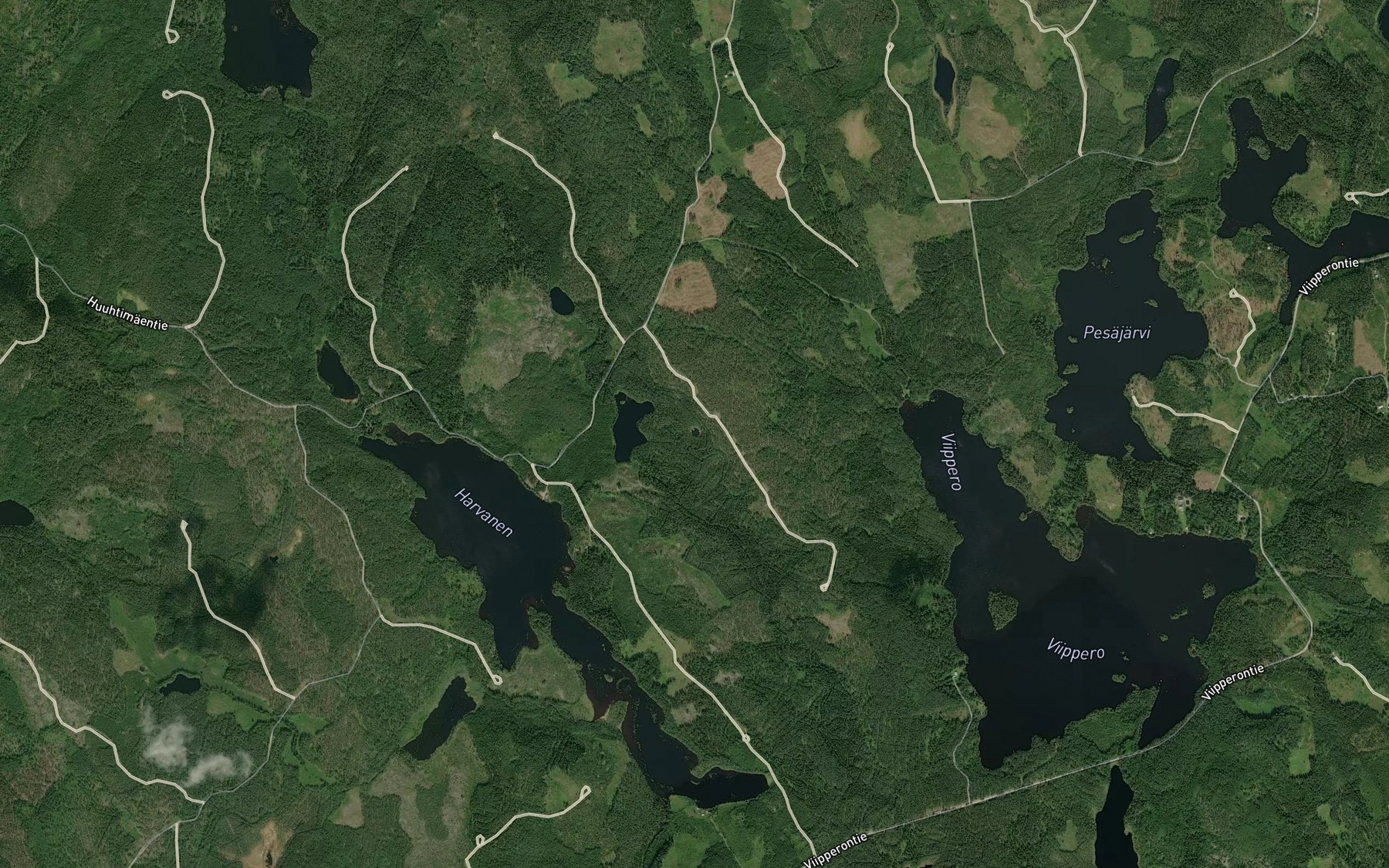Satellite map of the Lummelampi