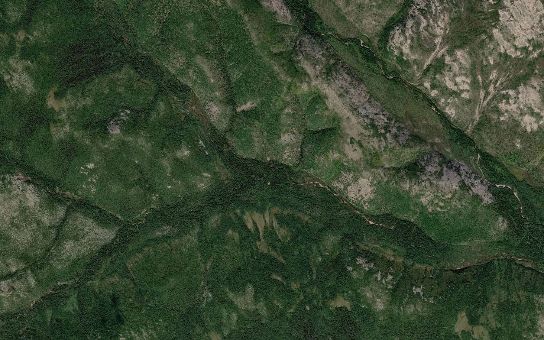 Satellite map of the Levyy Iskristyy