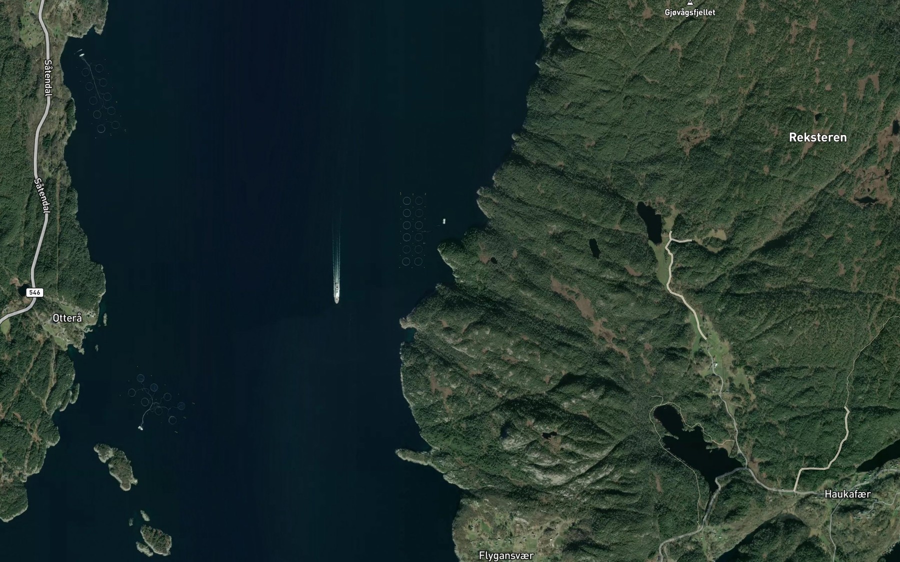 Satellite map of the Djupvika