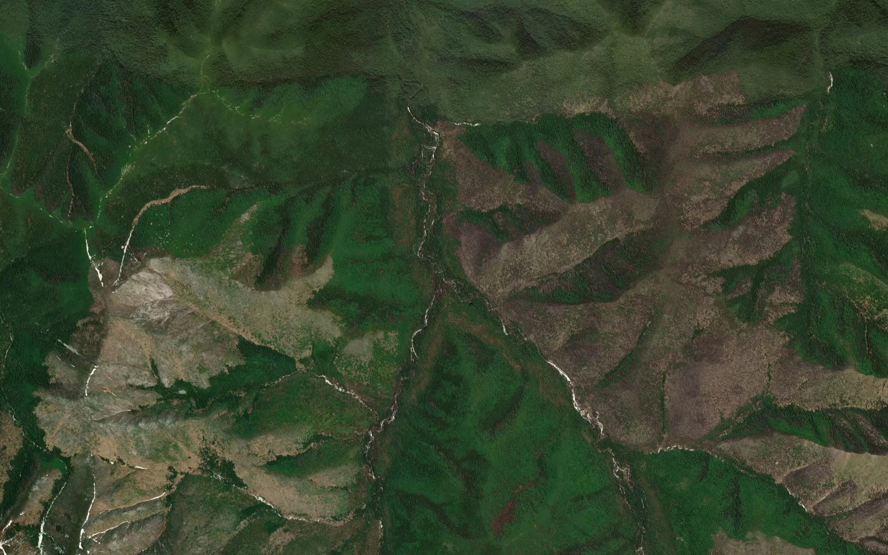 Satellite map of the Levyy Mitakan