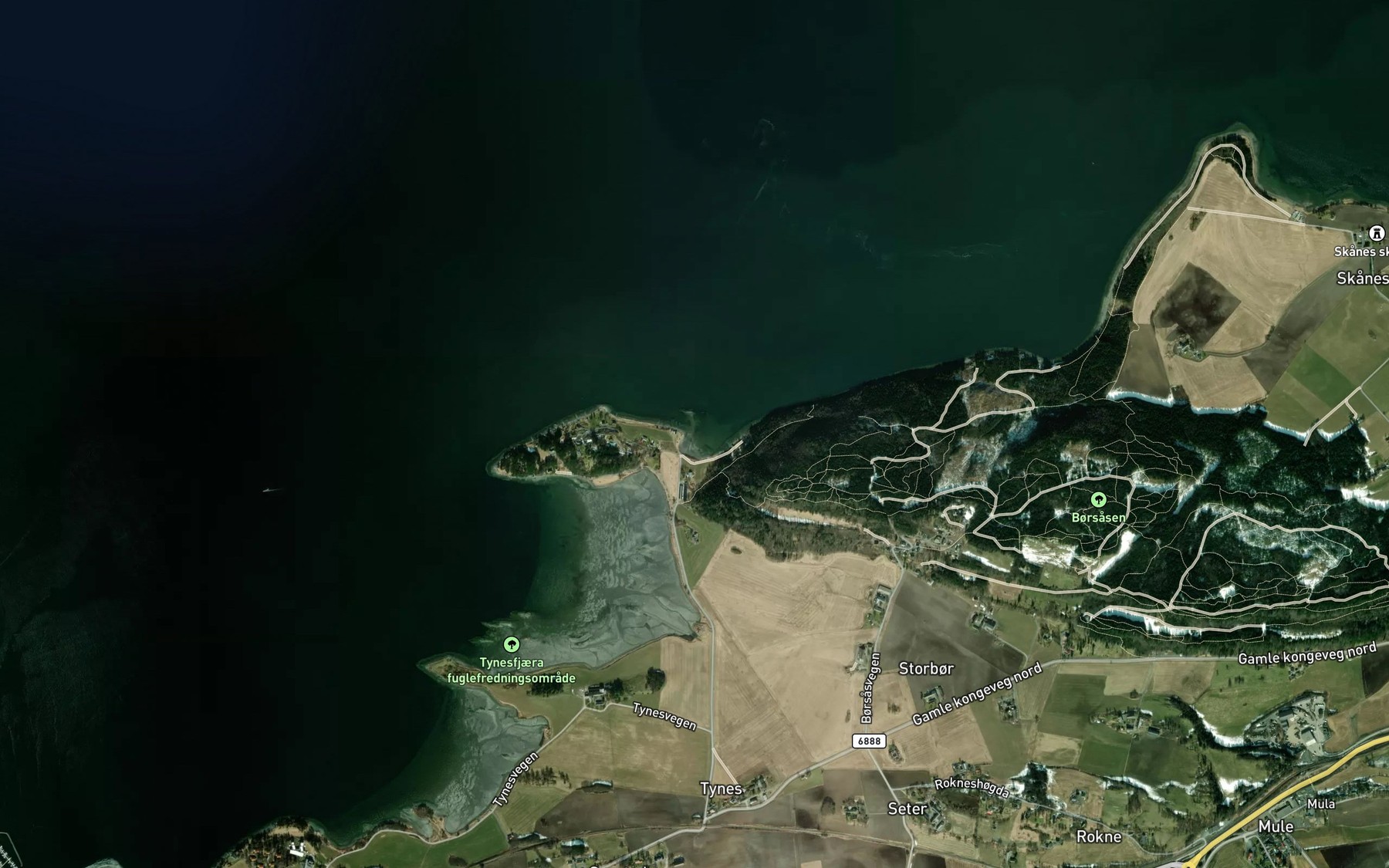 Satellite map of the Nordleiret