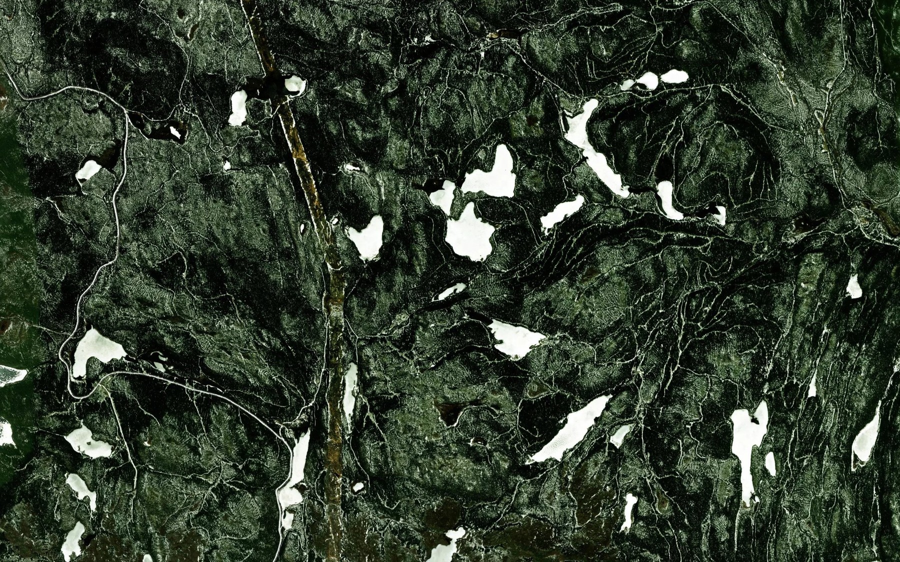 Satellite map of the Lac Shack