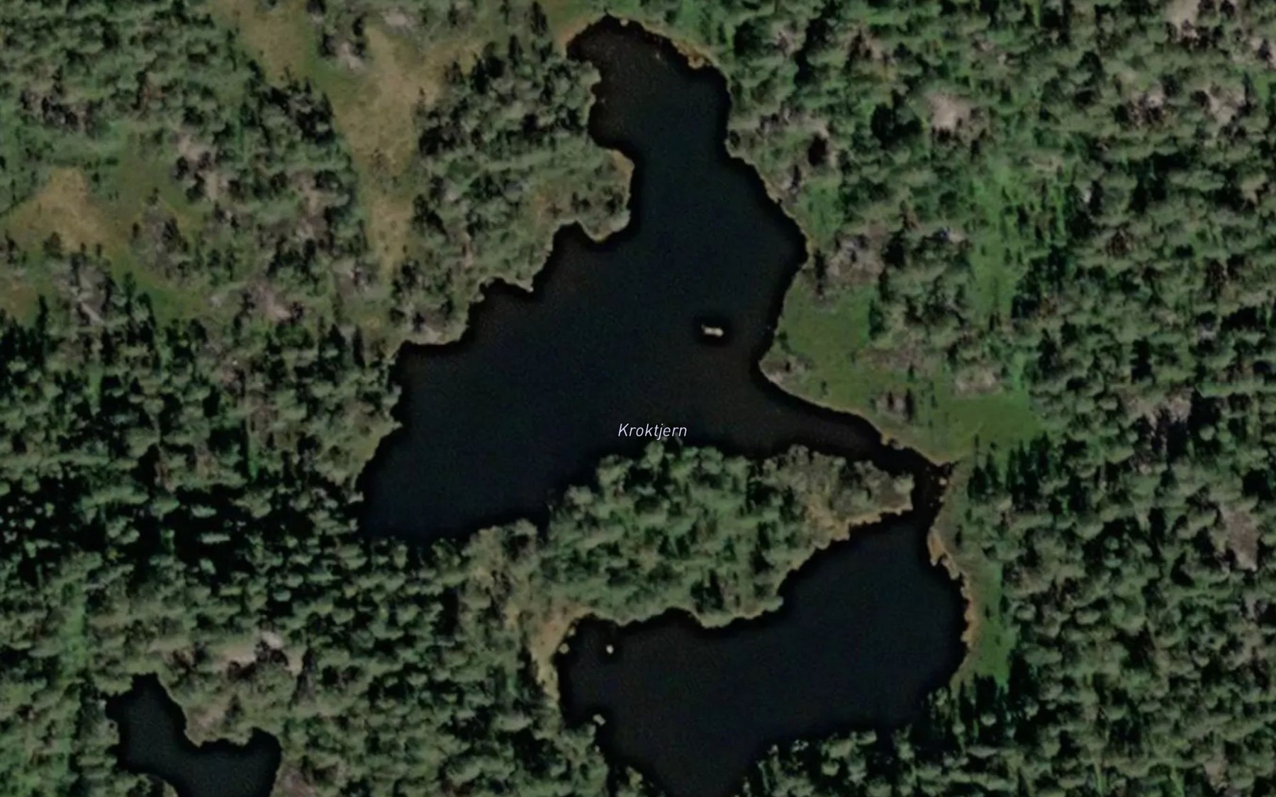 Satellite map of the Kroktjern