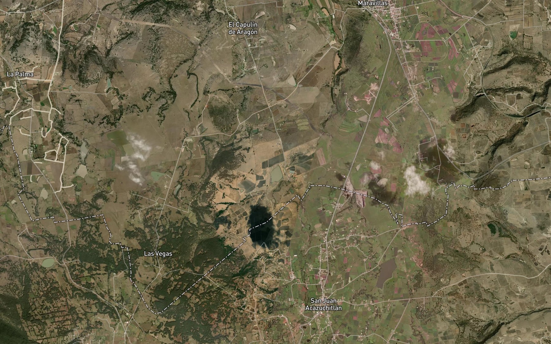 Satellite map of the Bordo la Loma