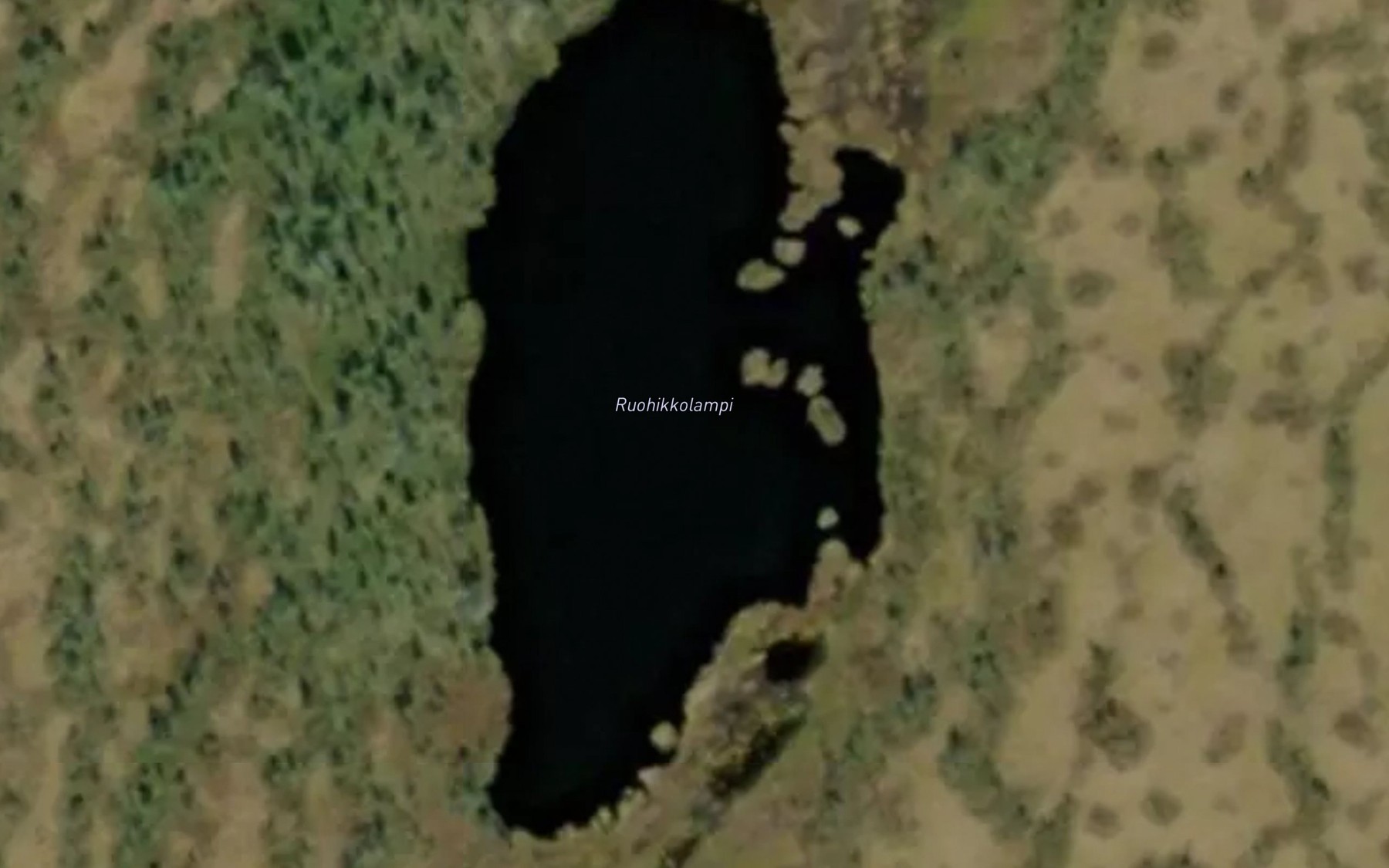 Satellite map of the Ruohikkolampi