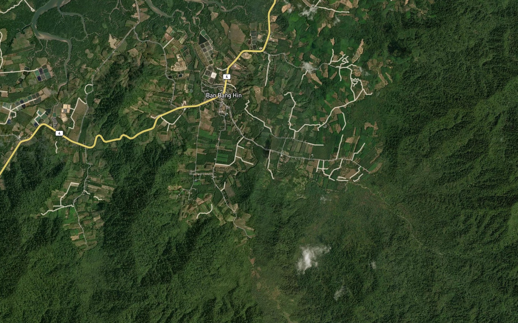 Satellite map of the Khlong Wang Kum