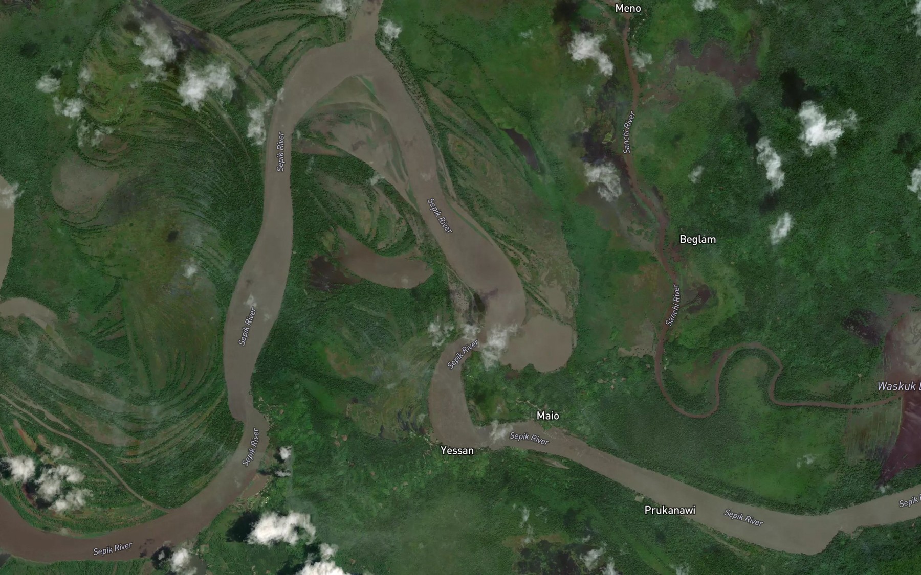 Satellite map of the Yessan Barat