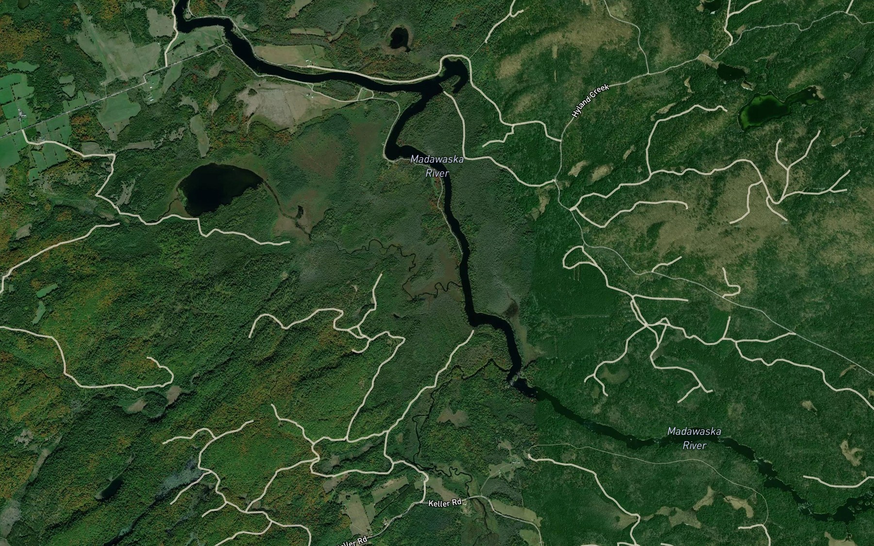 Satellite map of the Leidtke Creek