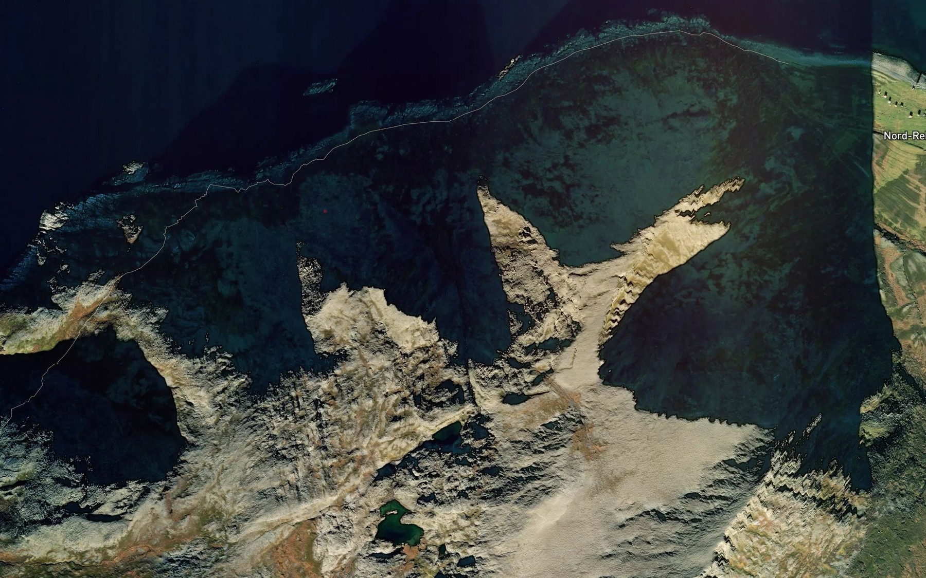 Satellite map of the Rotvagelva