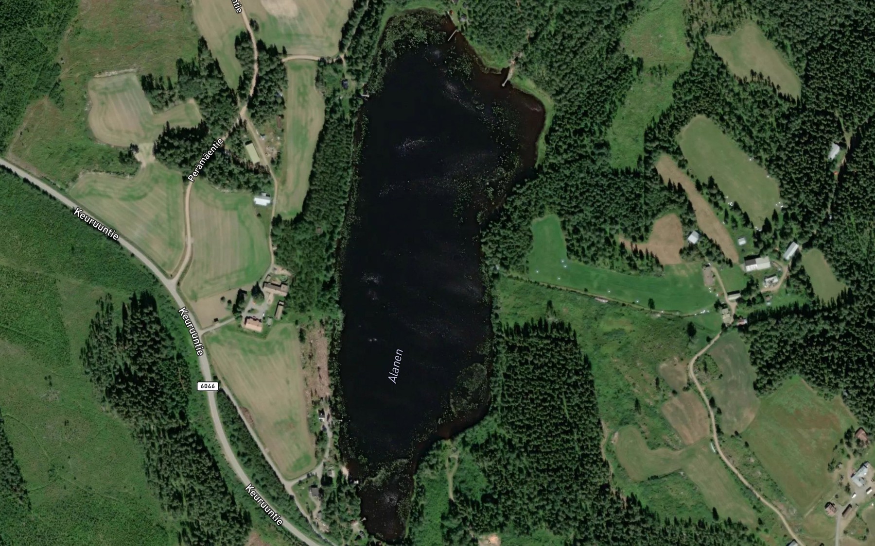 Satellite map of the Alanen