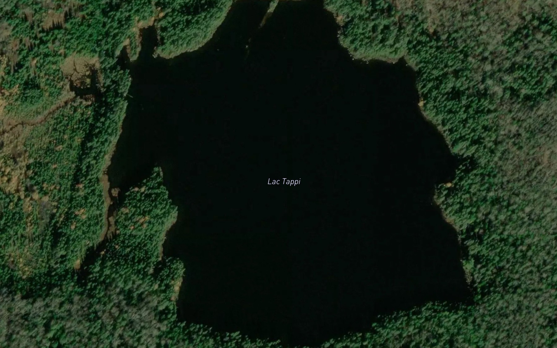 Satellite map of the Lac Tappi