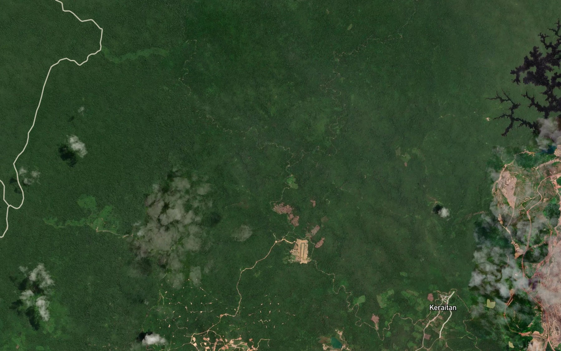 Satellite map of the Sungai Lembak