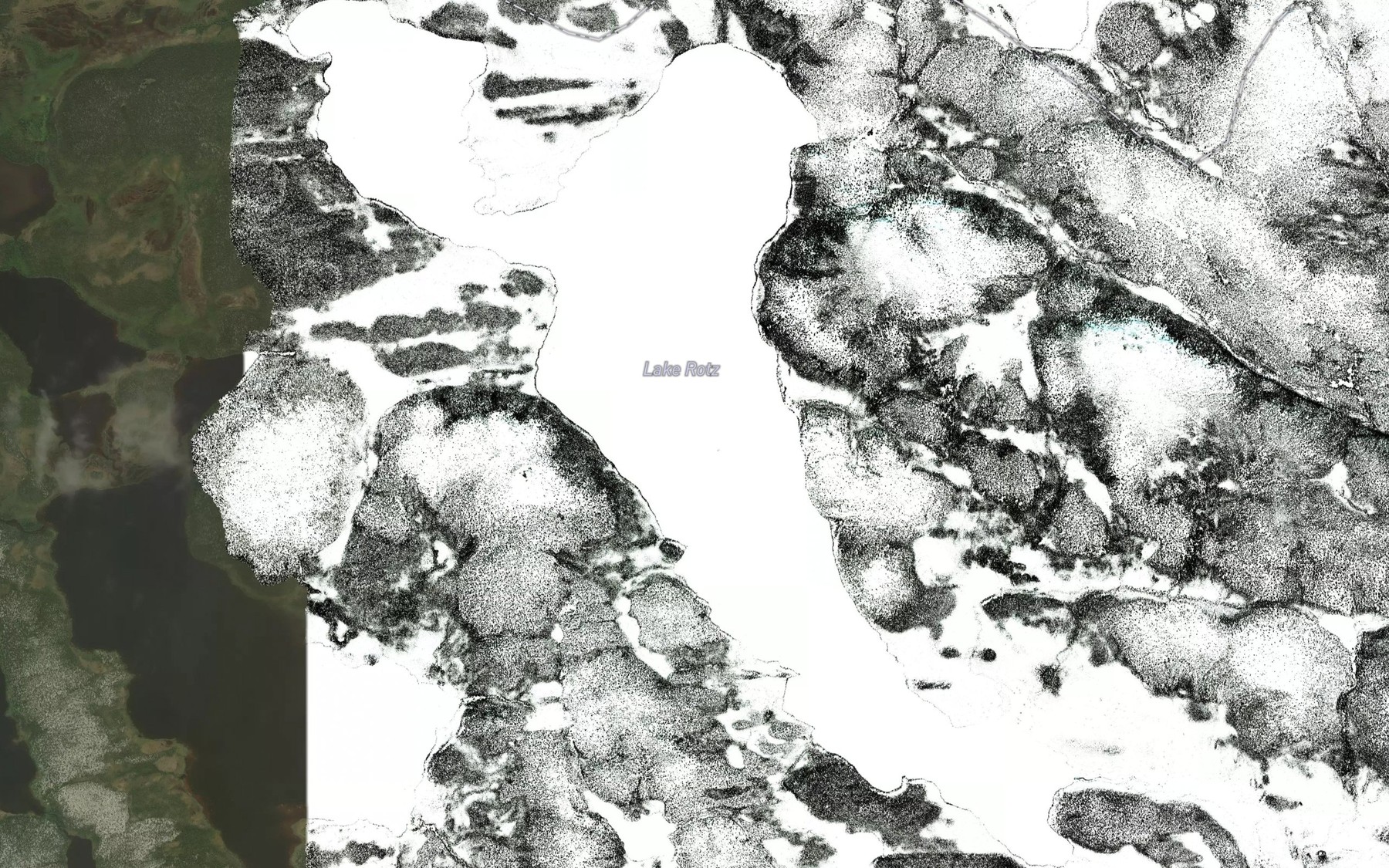Satellite map of the Lac Rotz