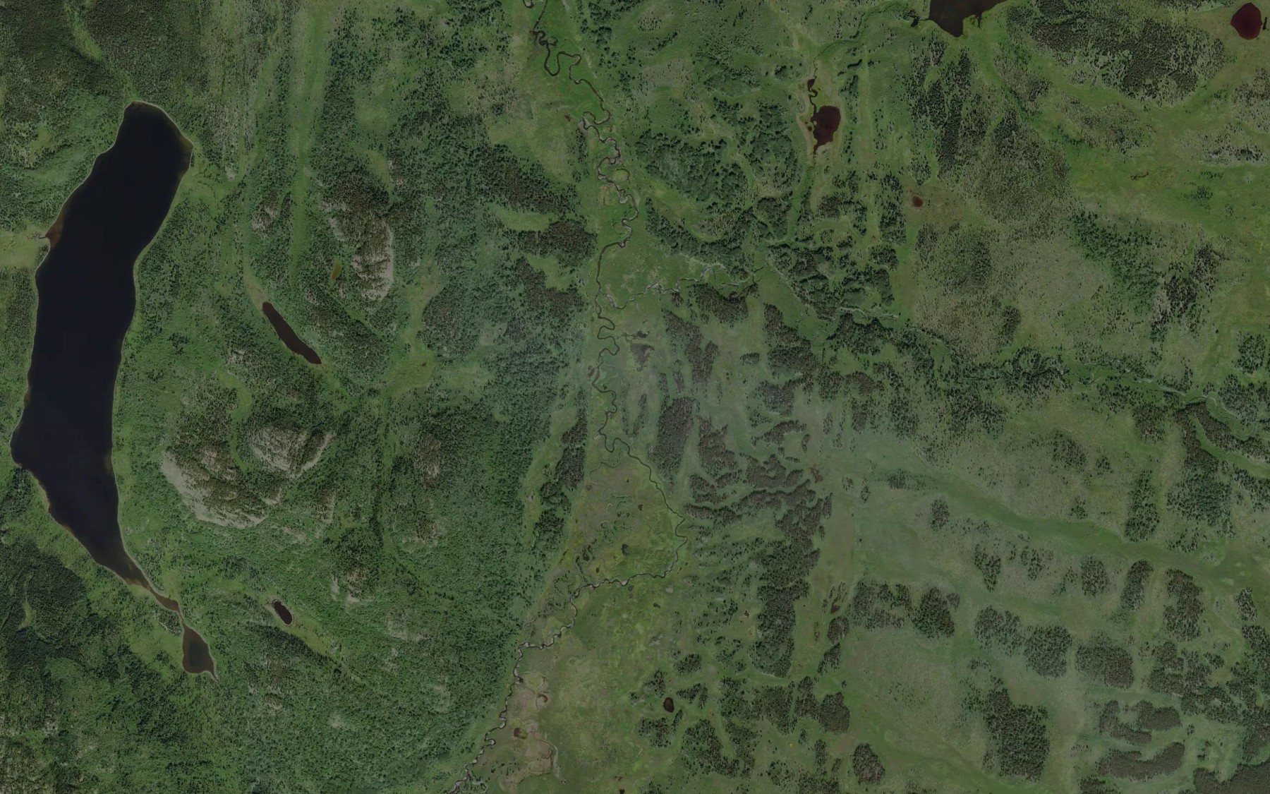Satellite map of the Kaha Creek