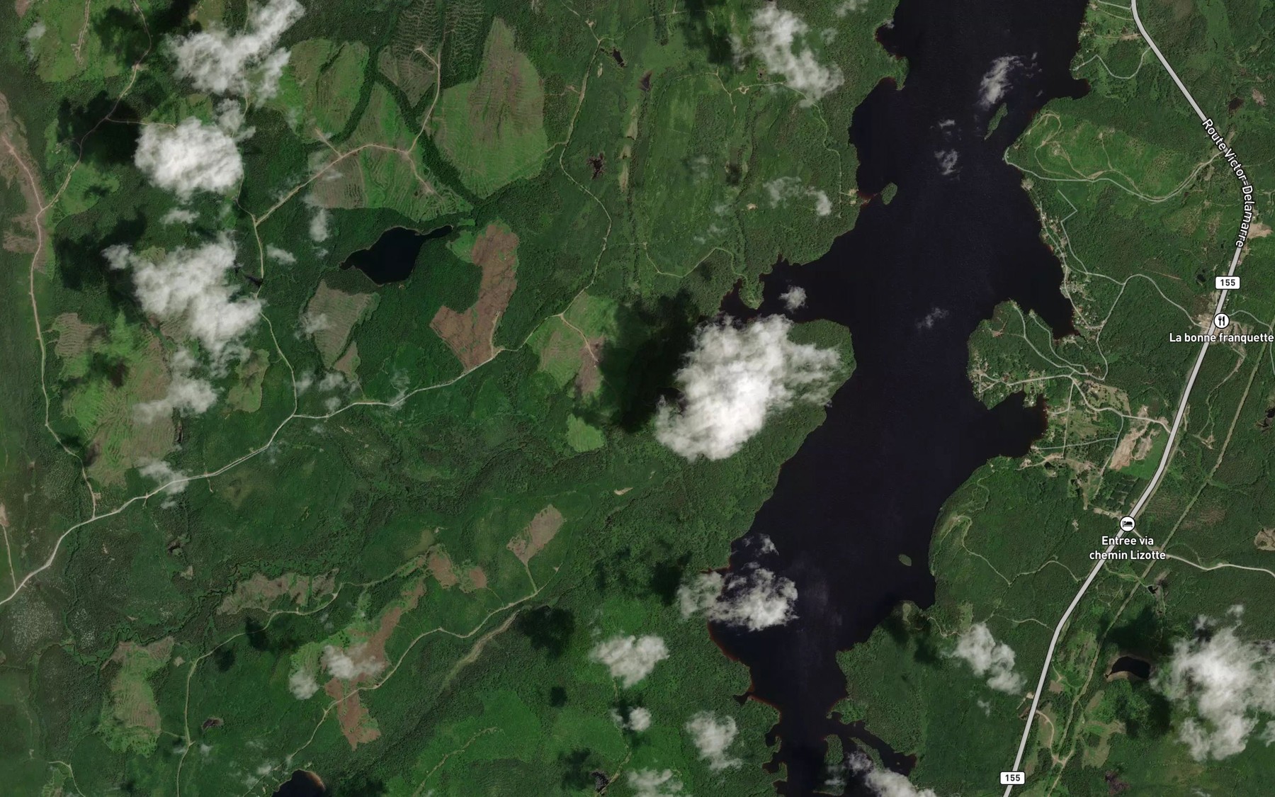 Satellite map of the Riviere Crespieul