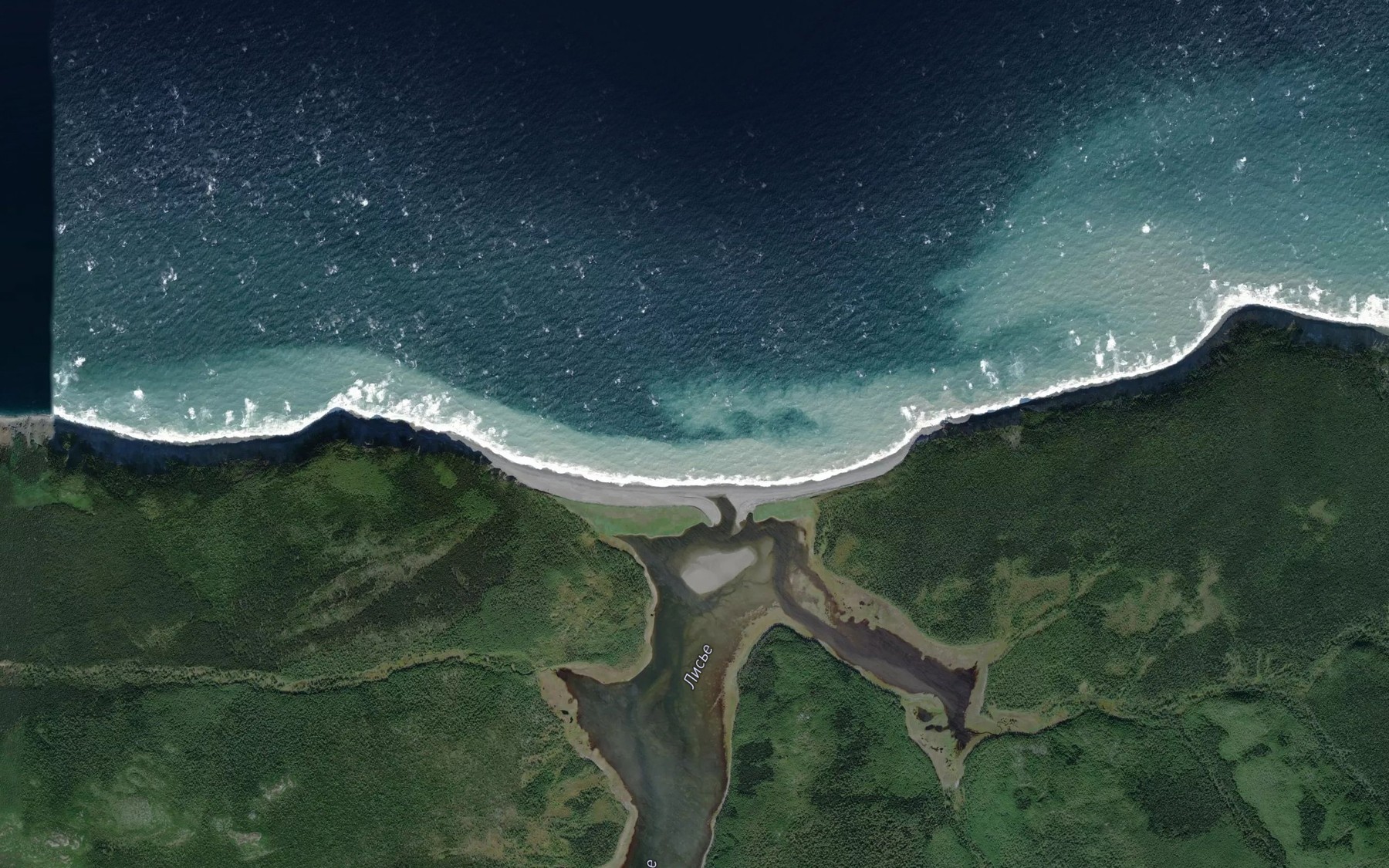 Satellite map of the Bukhta Lis'ya