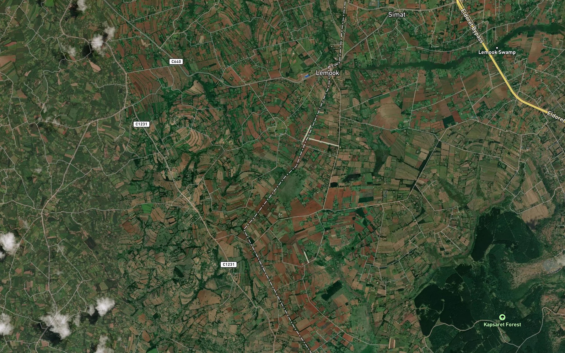 Satellite map of the Kaigat