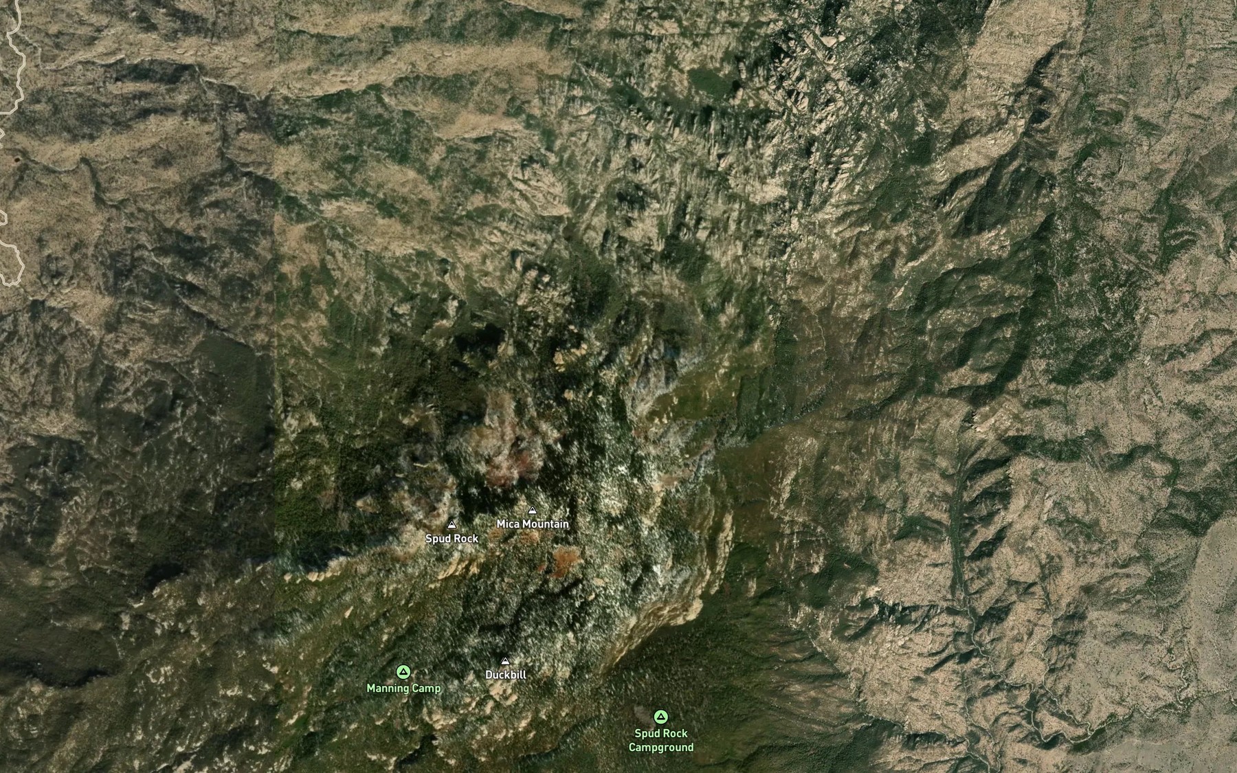 Satellite map of the Italian Spring