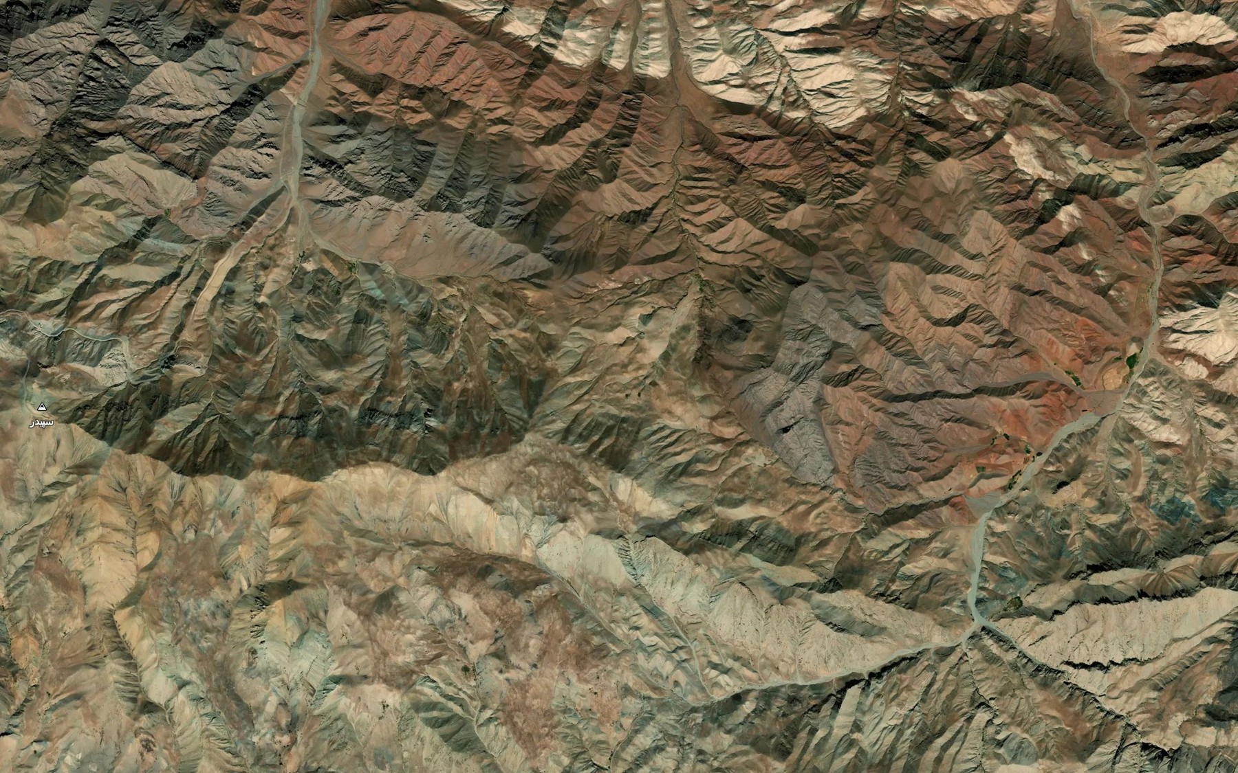 Satellite map of the Cheshmeh-ye Shehandar