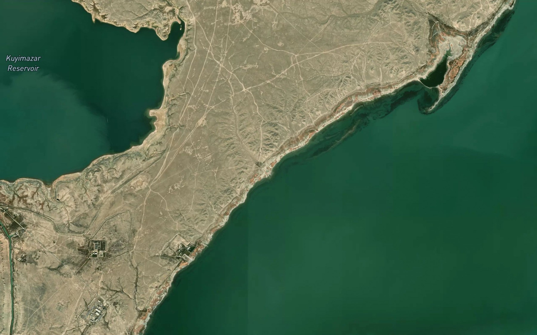 Satellite map of the Tudakul'skoye Vodokhranilishche