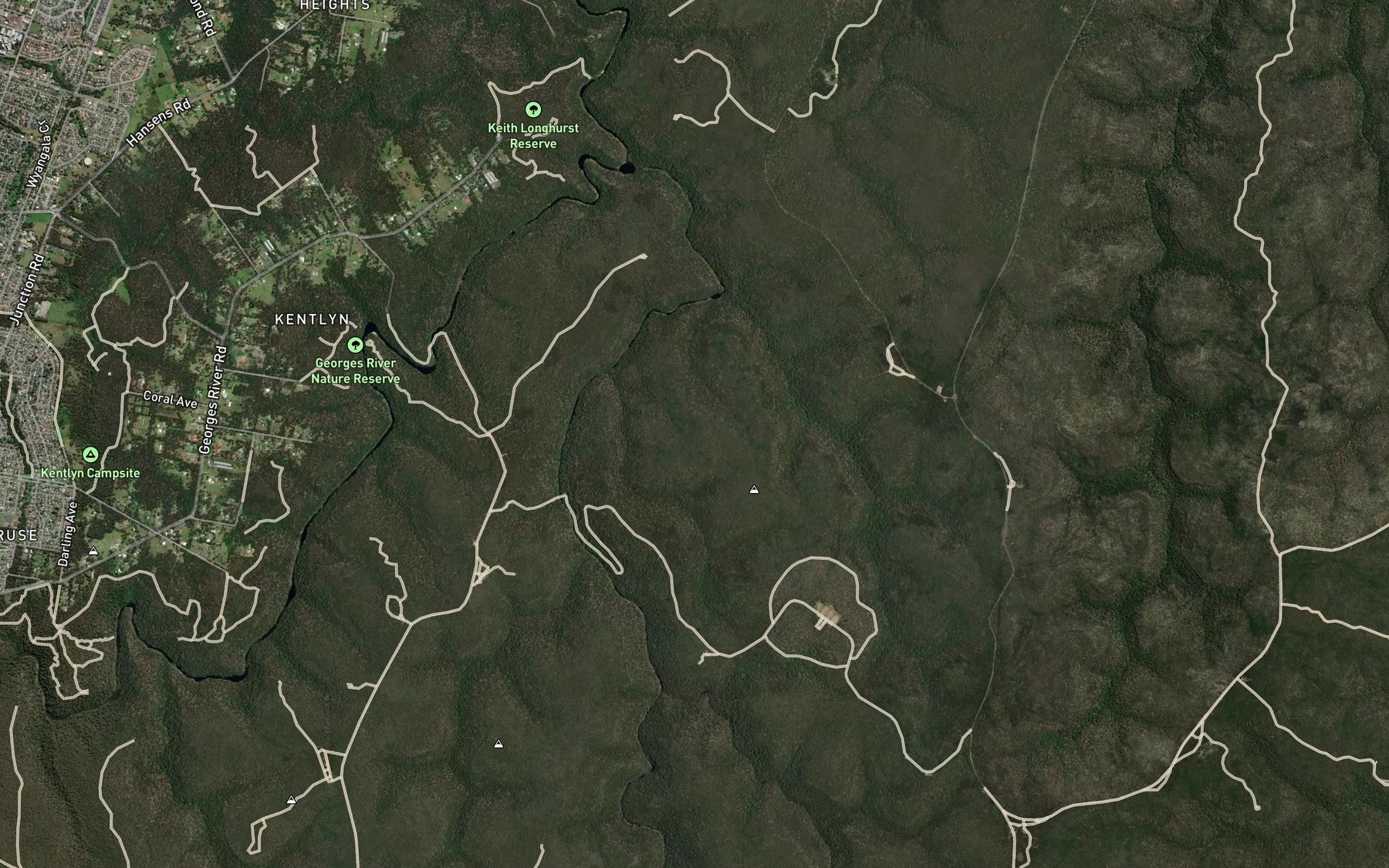 Satellite map of the Kalibucca Creek