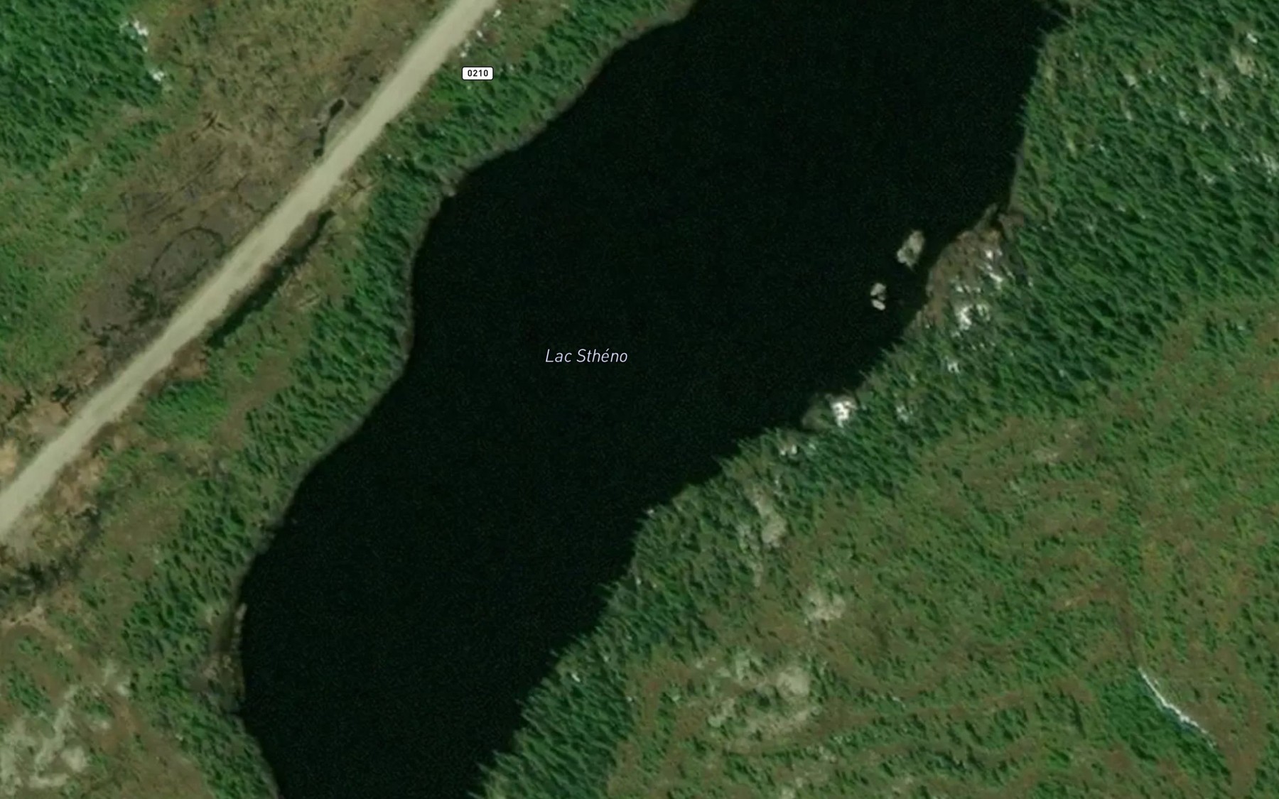 Satellite map of the Lac Stheno