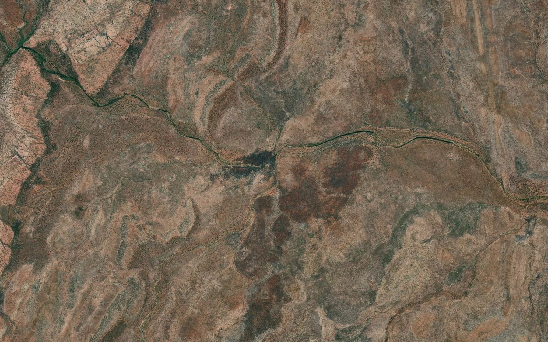 Satellite map of the Hammer Creek