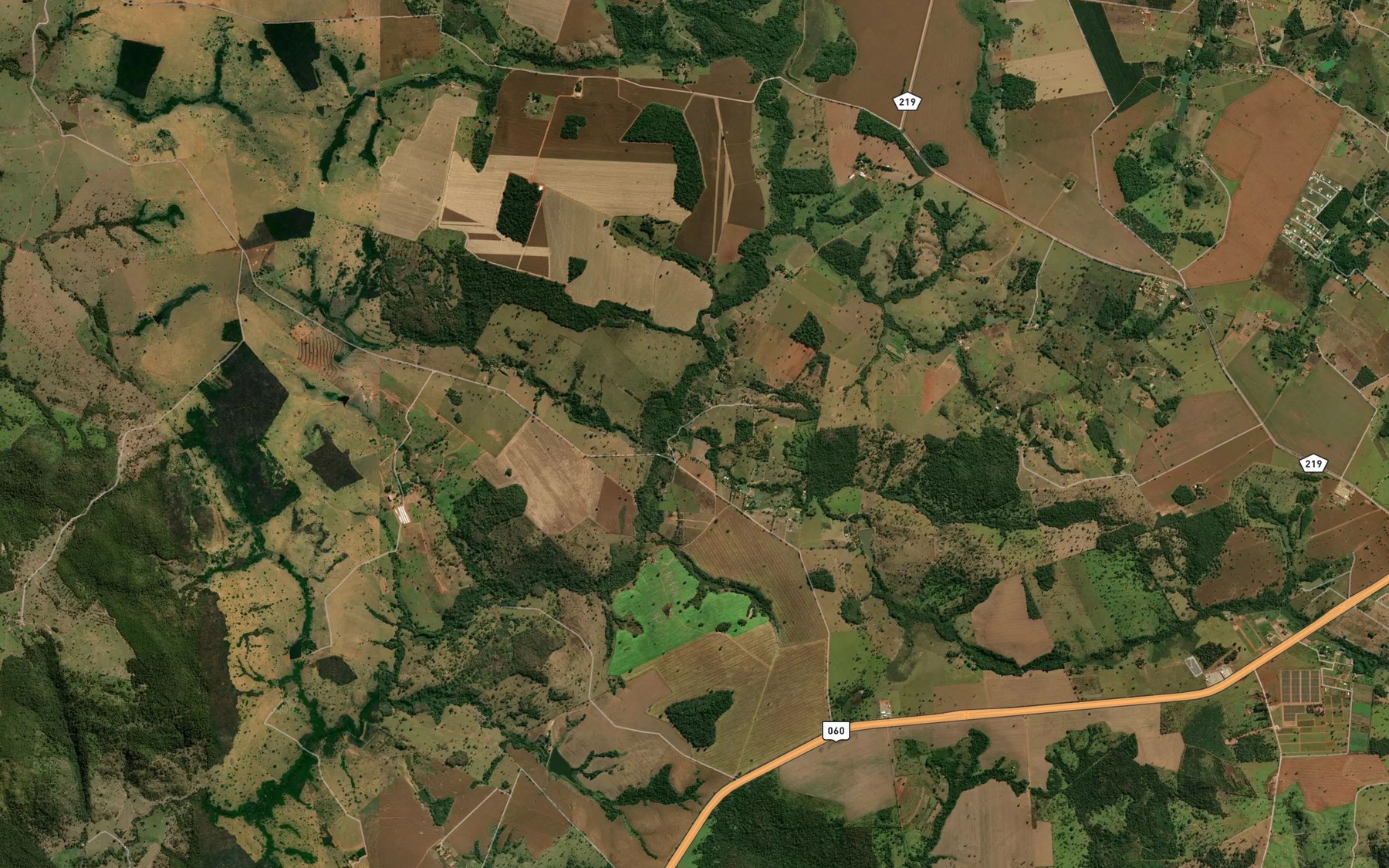 Satellite map of the Corrego Barro Amarelo