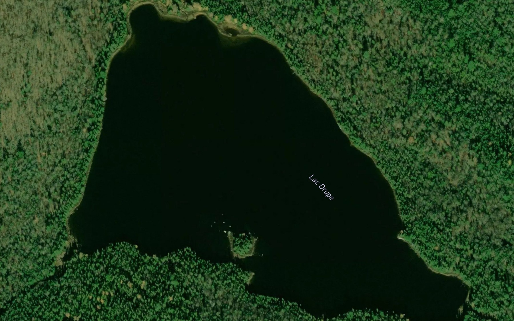 Satellite map of the Lac Drupe