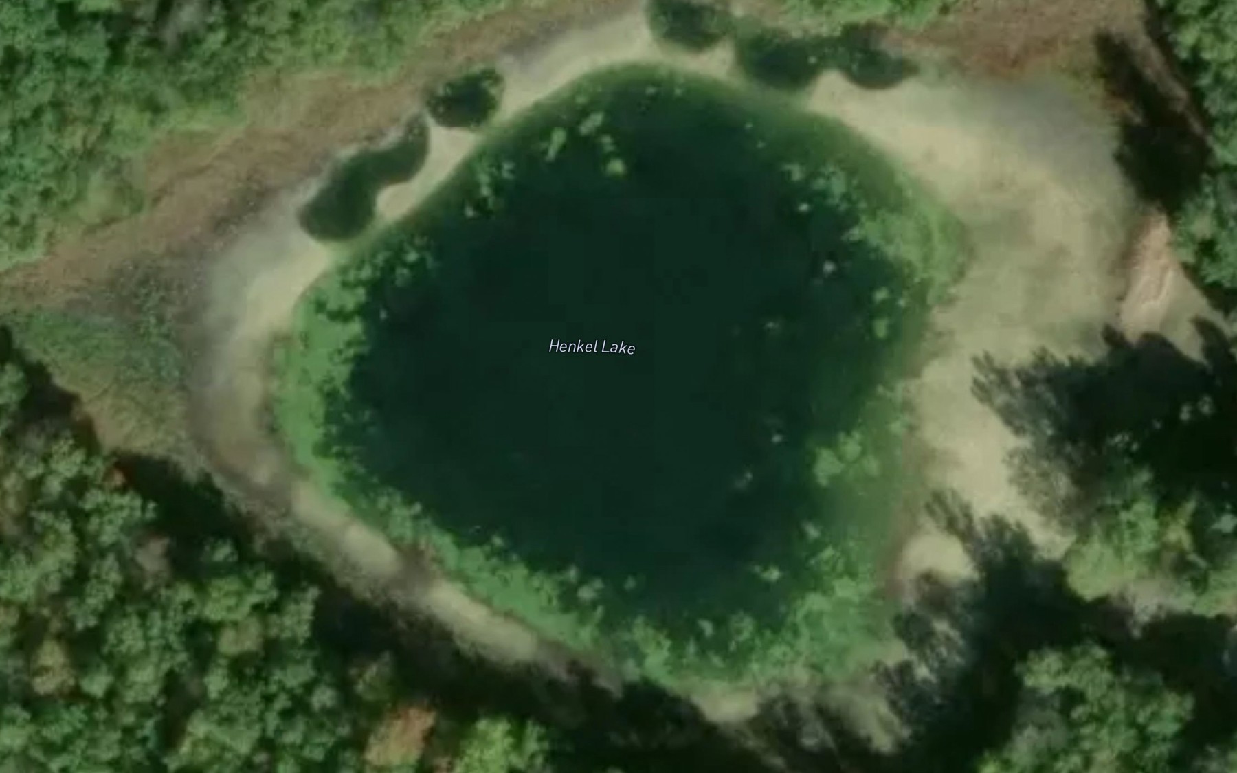 Satellite map of the Henkel Lake
