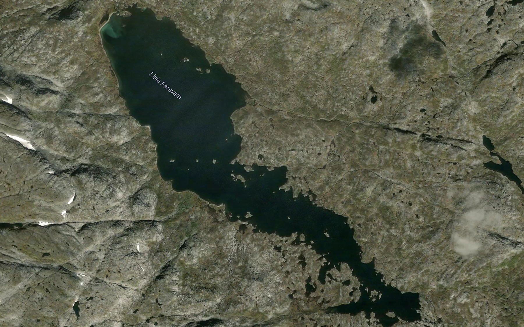 Satellite map of the Lisle Forsvatn